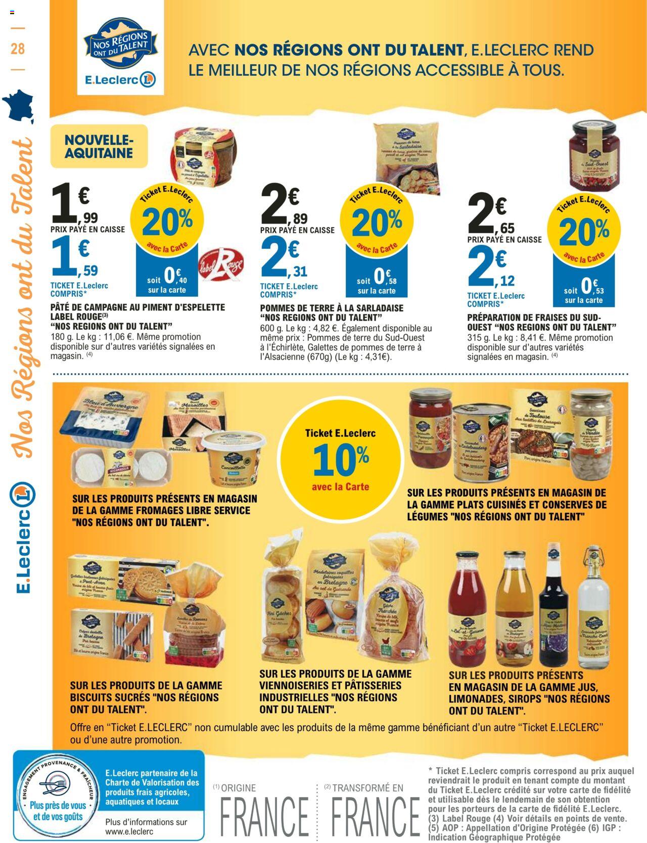 Catalogue E.leclerc 5 – 16 Mars 2024 Page 28