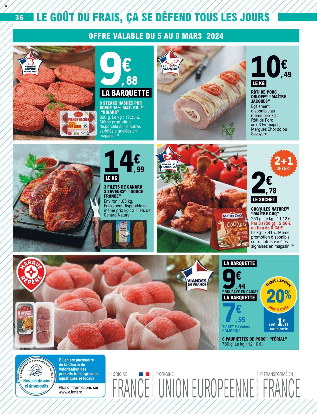 Catalogue E.leclerc 5 – 16 Mars 2024 Page 36