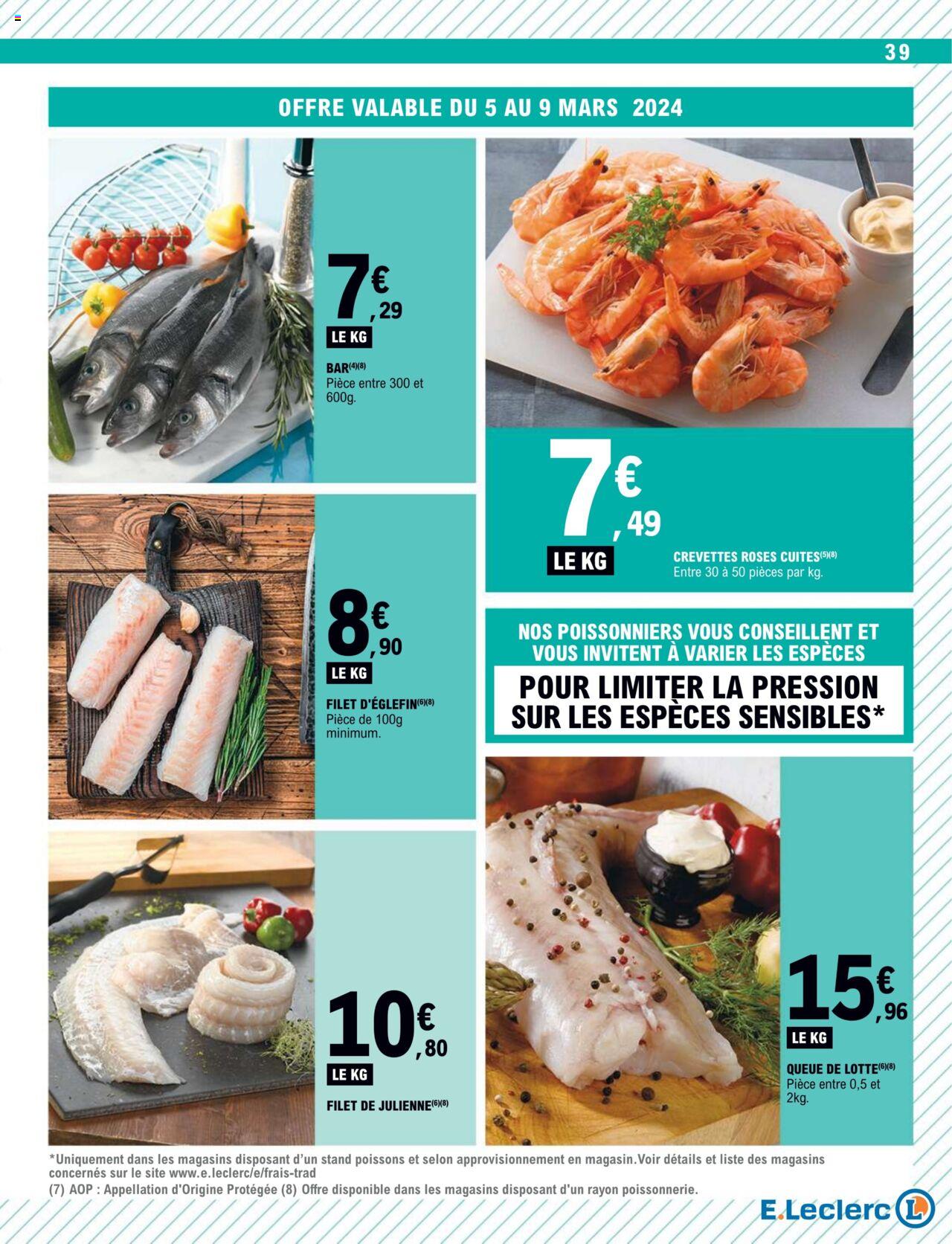 Catalogue E.leclerc 5 – 16 Mars 2024 Page 39