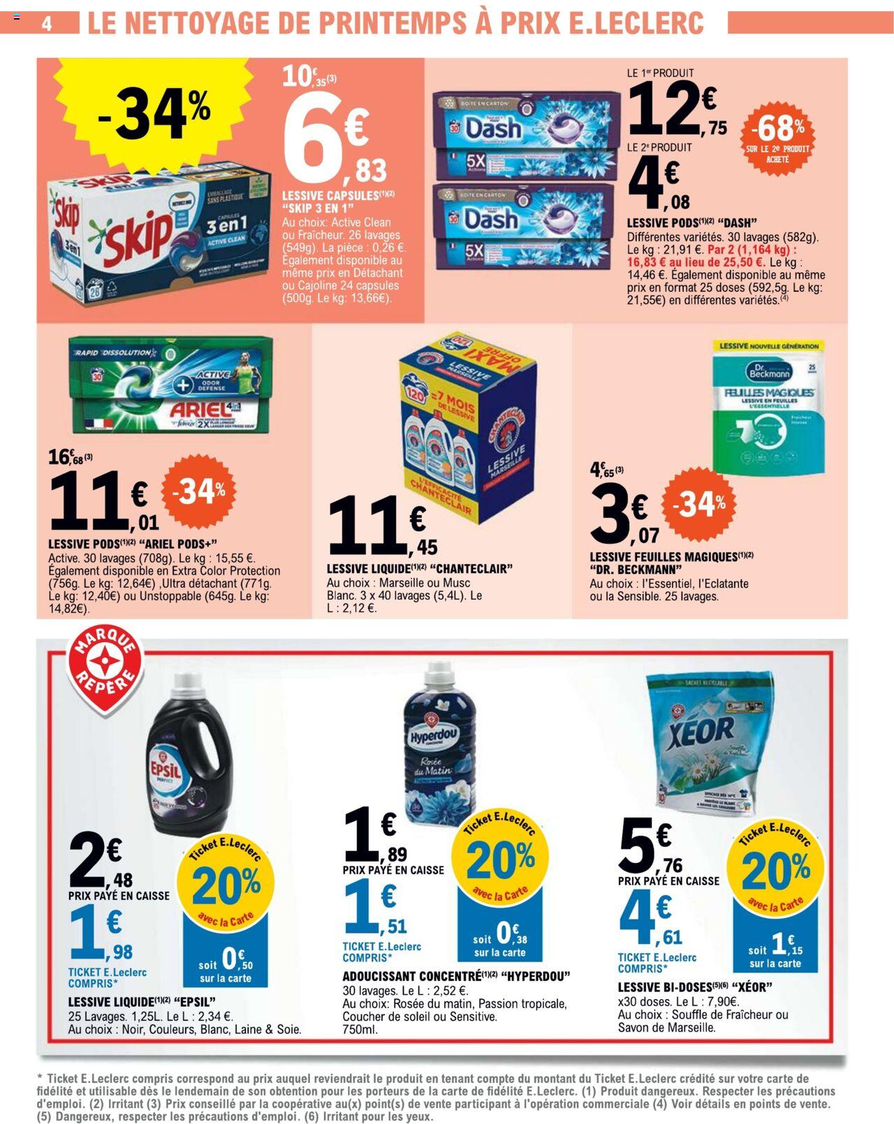 Catalogue E.leclerc 5 – 16 Mars 2024 Page 4