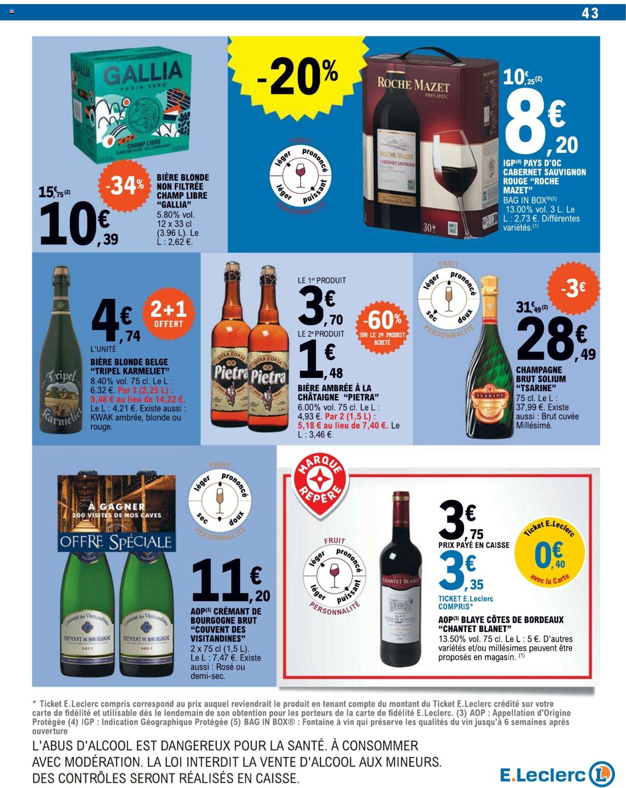 Catalogue E.leclerc 5 – 16 Mars 2024 Page 43