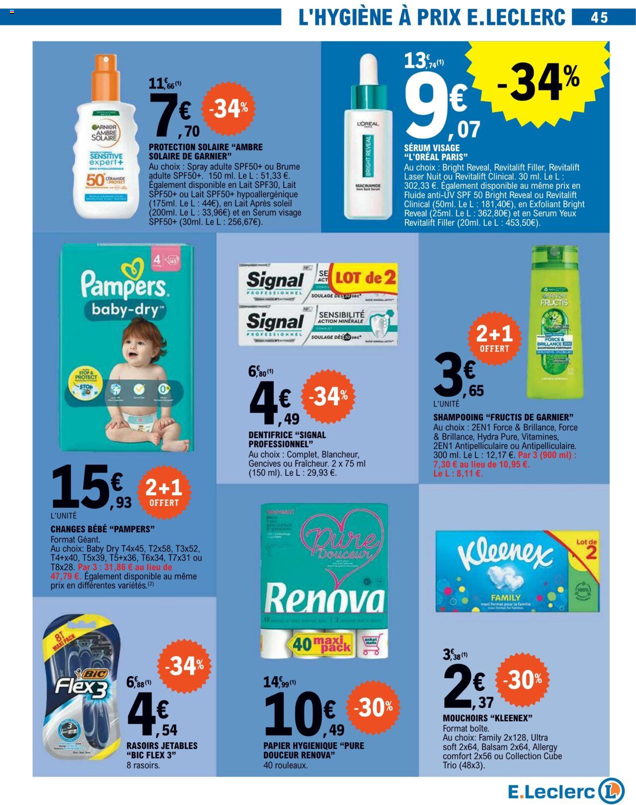 Catalogue E.leclerc 5 – 16 Mars 2024 Page 45