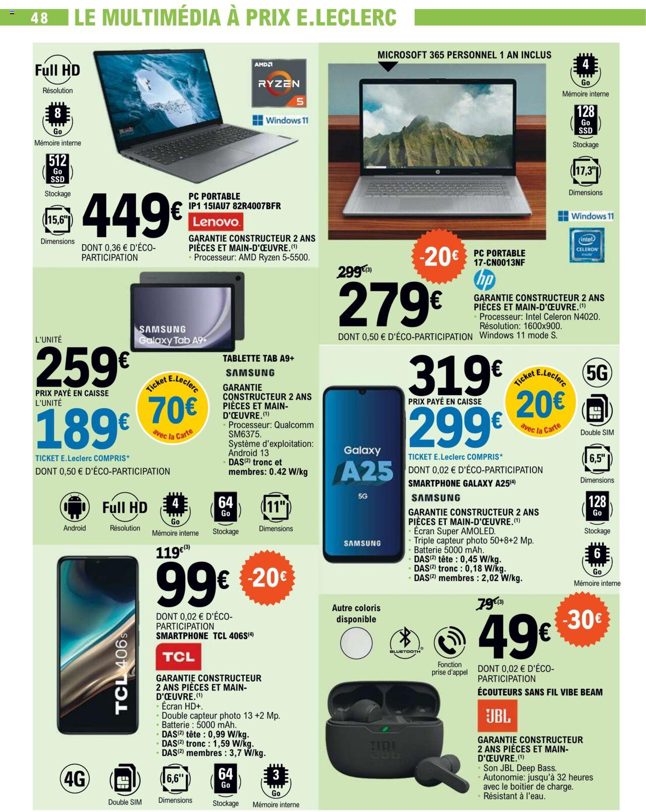 Catalogue E.leclerc 5 – 16 Mars 2024 Page 48
