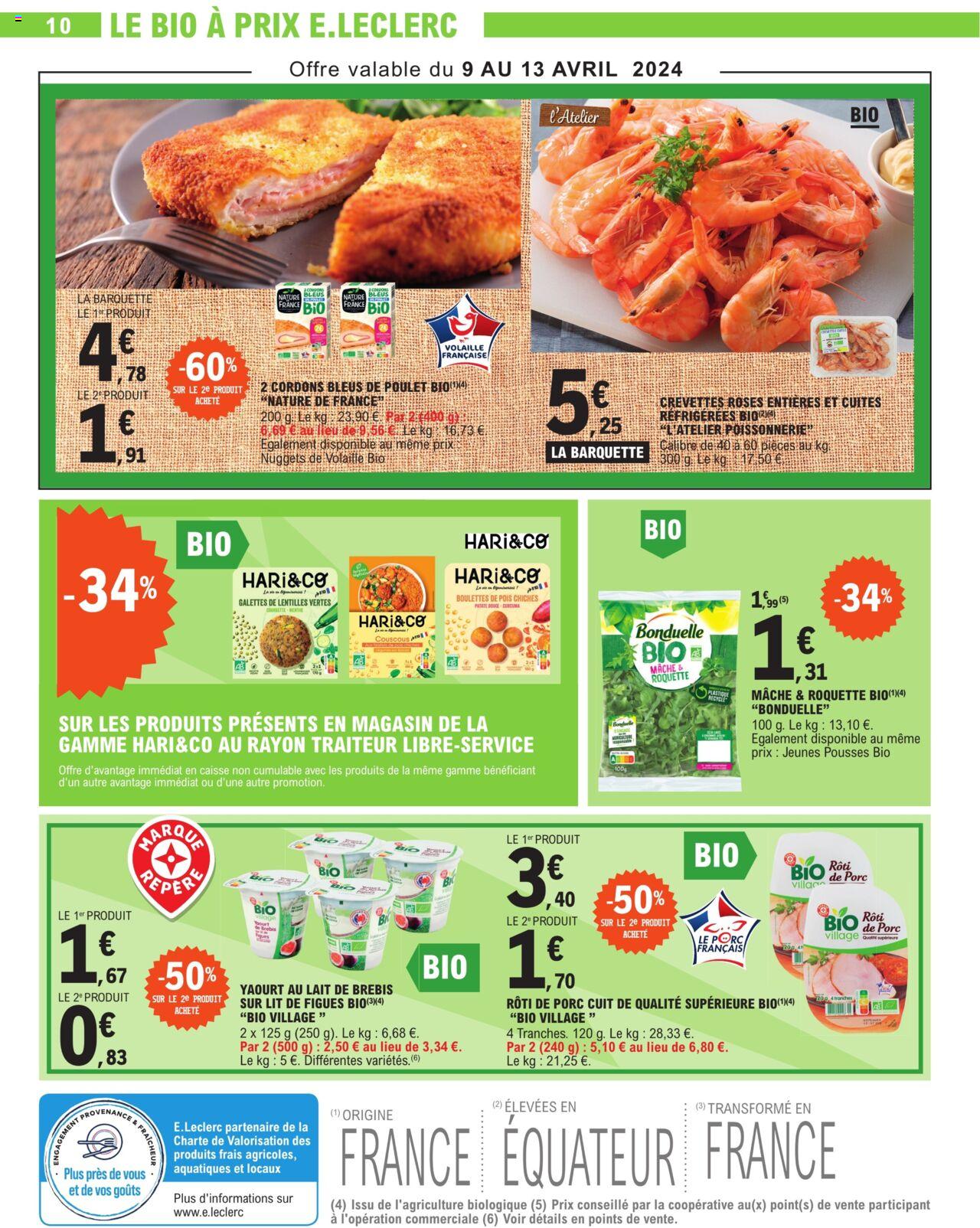 Catalogue E.leclerc 9 – 20 Avril 2024 Page 10