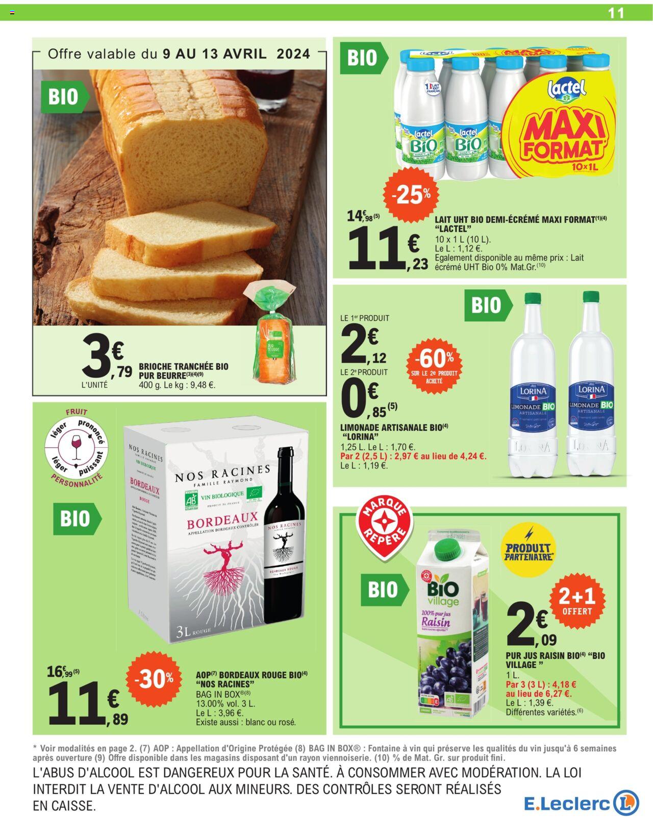 Catalogue E.leclerc 9 – 20 Avril 2024 Page 11