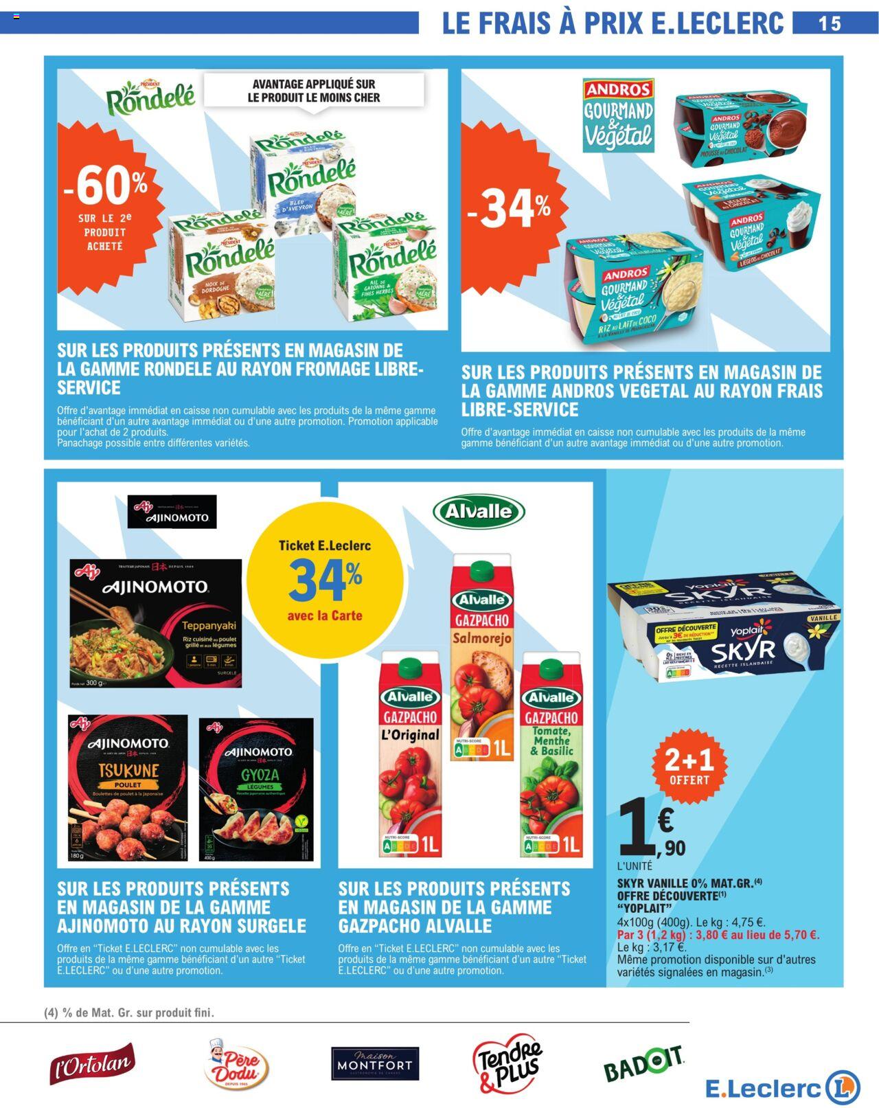 Catalogue E.leclerc 9 – 20 Avril 2024 Page 15