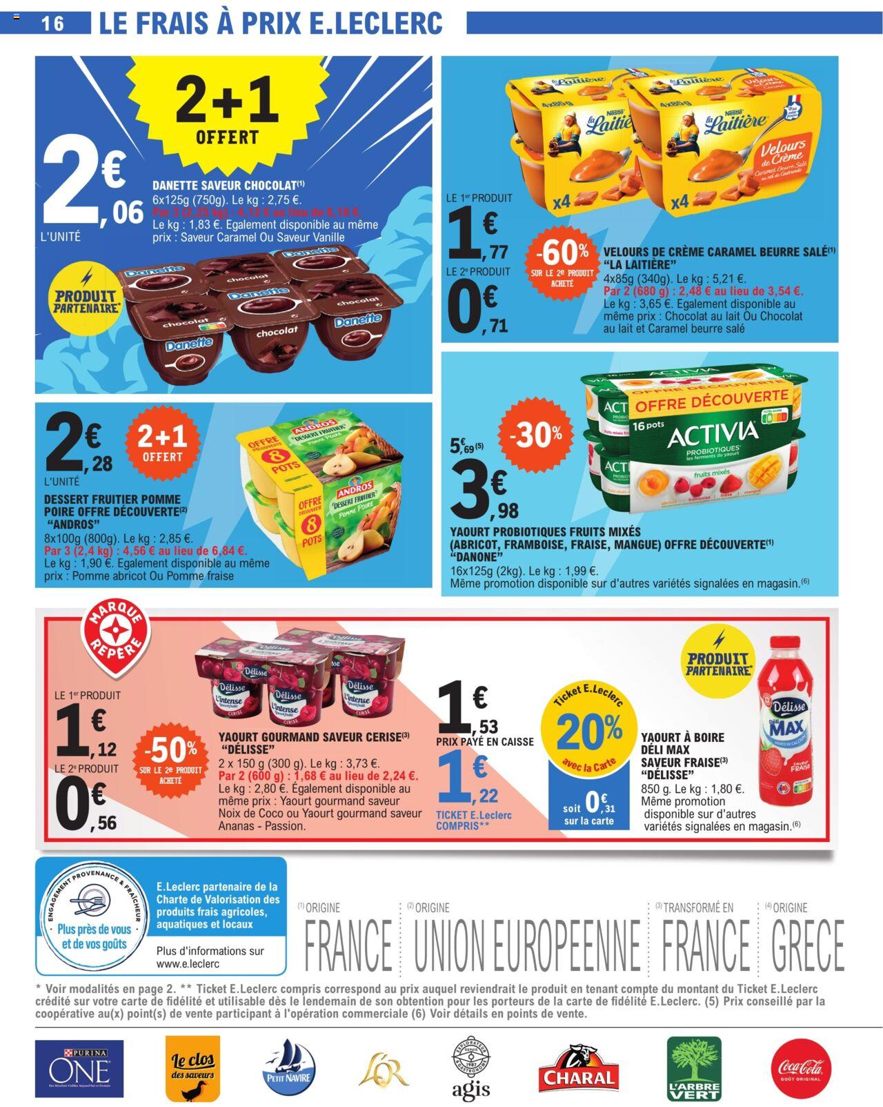 Catalogue E.leclerc 9 – 20 Avril 2024 Page 16