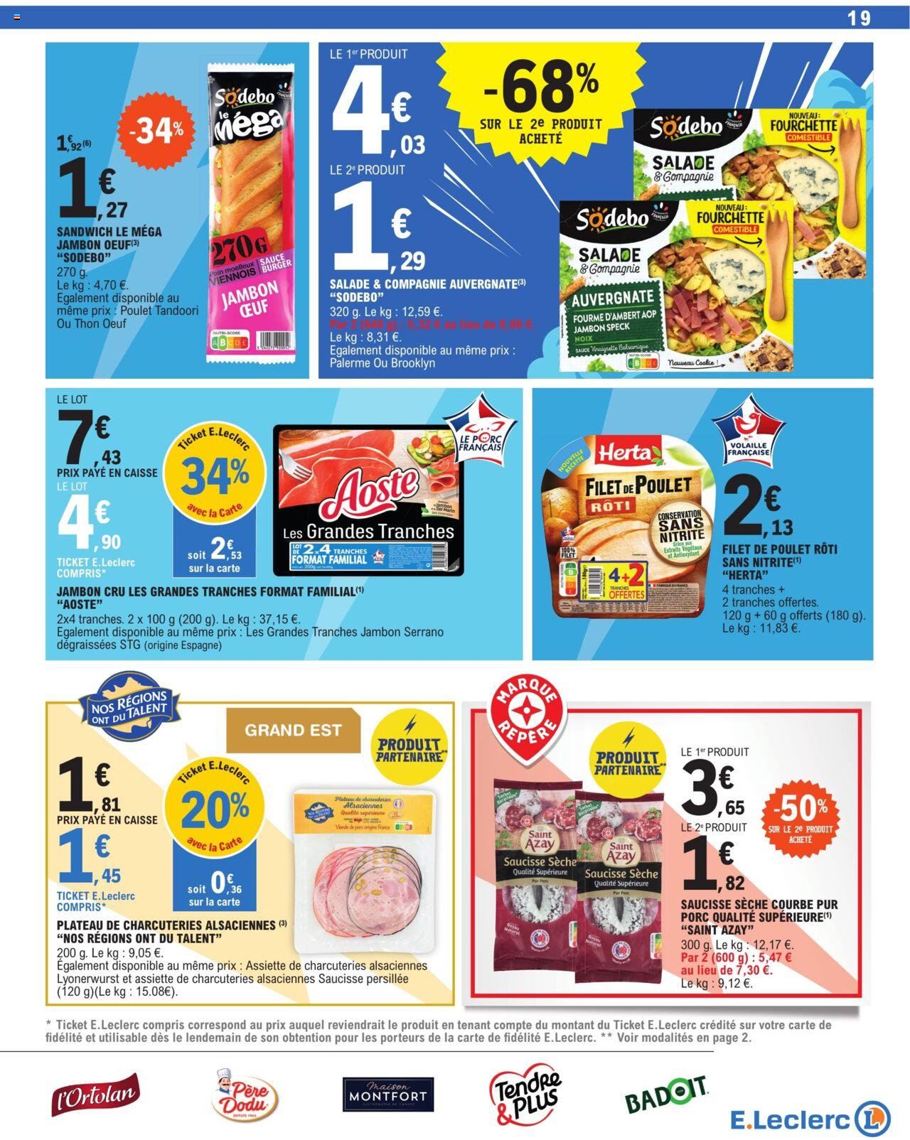 Catalogue E.leclerc 9 – 20 Avril 2024 Page 19
