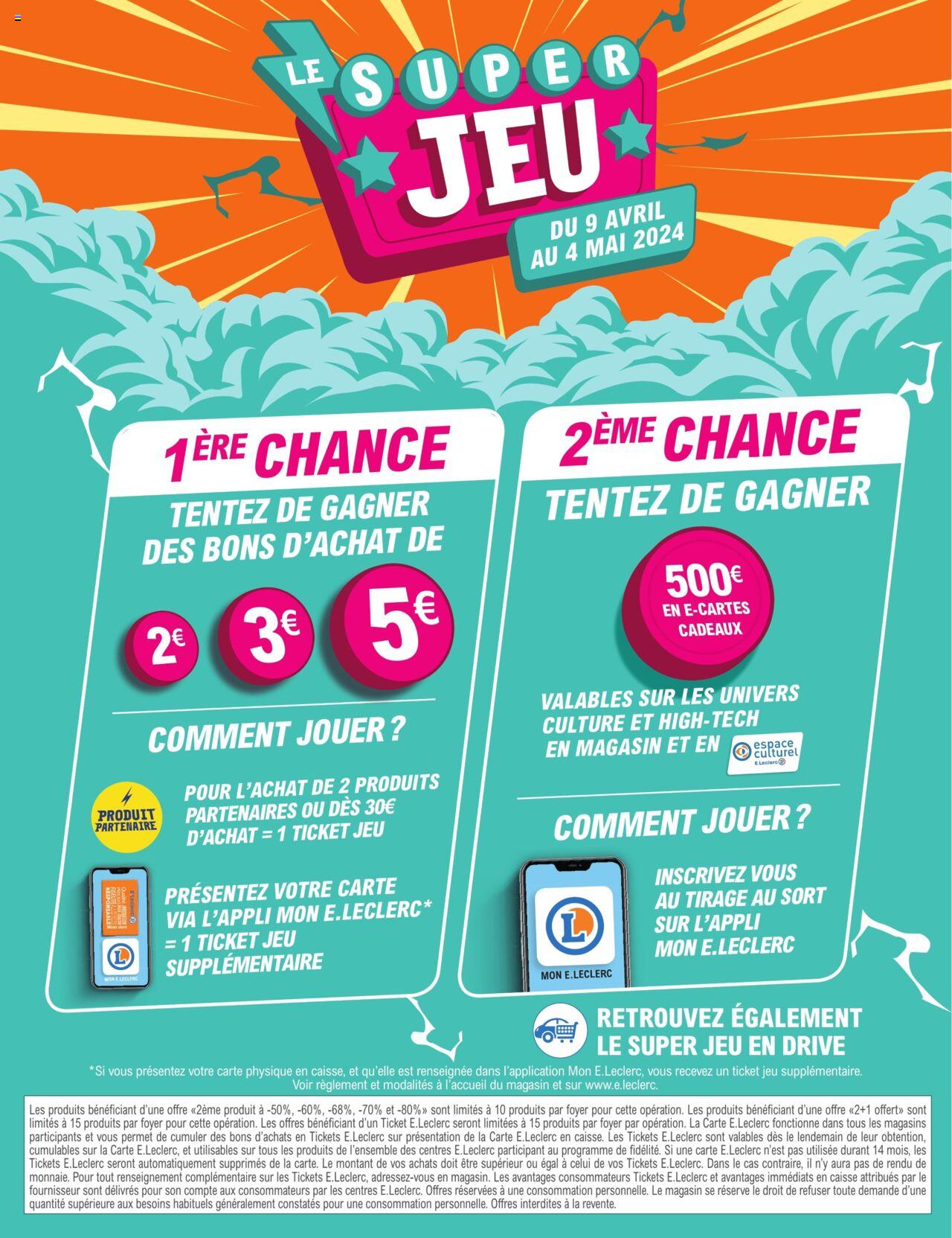 Catalogue E.leclerc 9 – 20 Avril 2024 Page 2