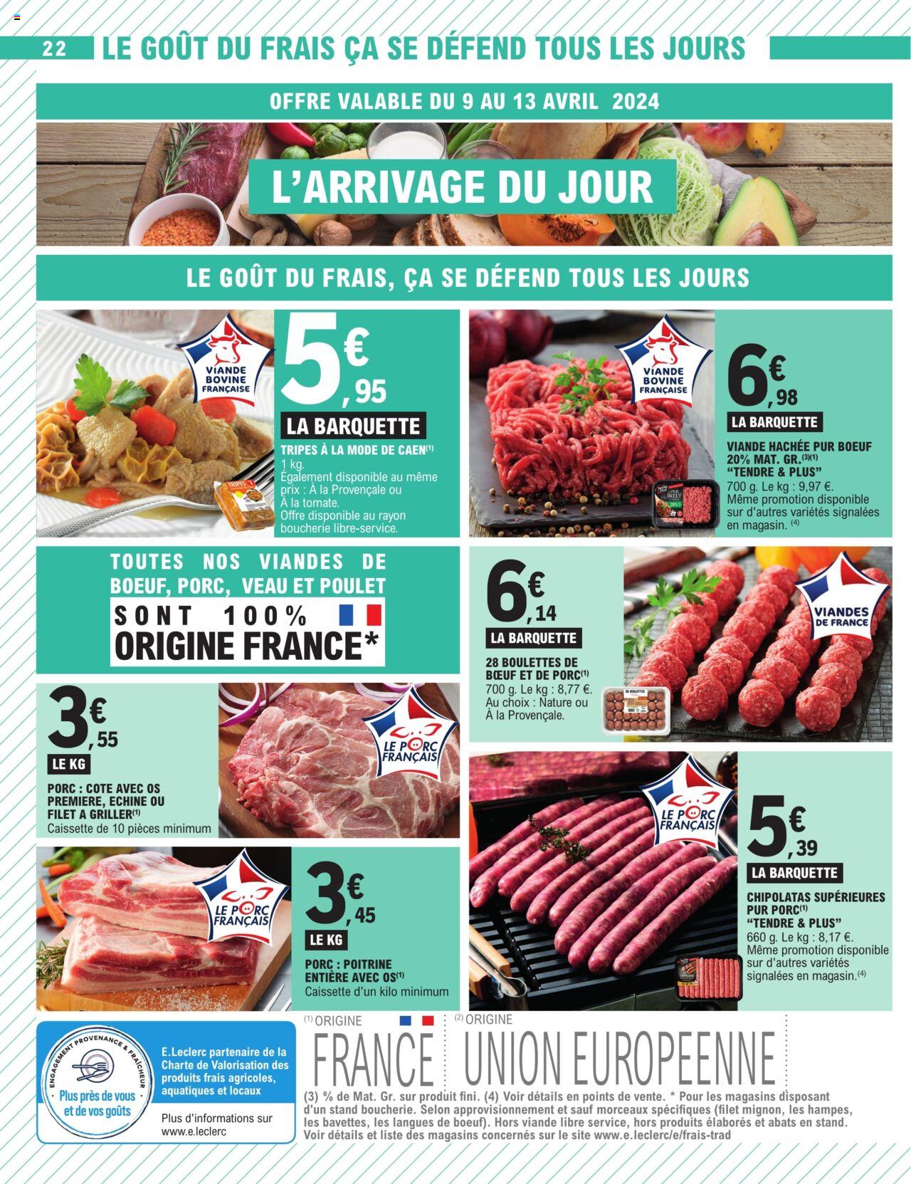 Catalogue E.leclerc 9 – 20 Avril 2024 Page 22