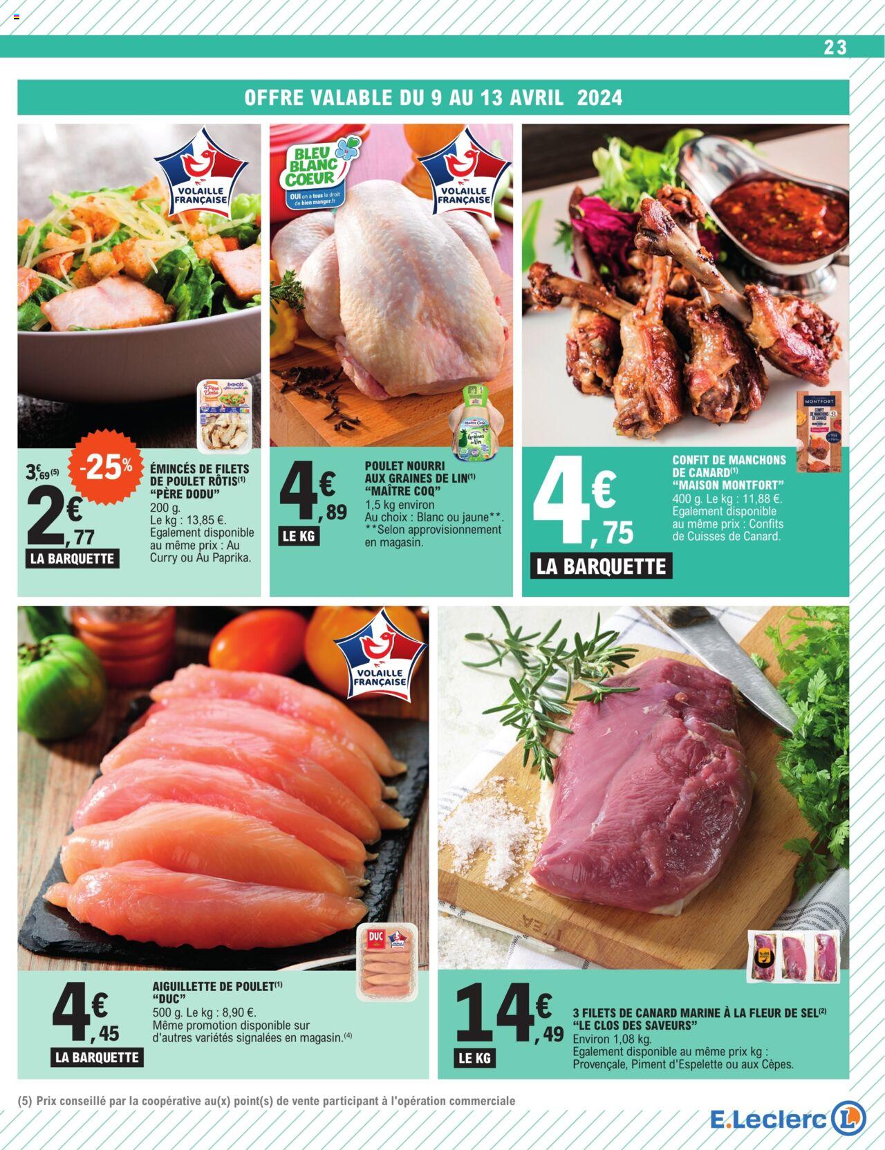 Catalogue E.leclerc 9 – 20 Avril 2024 Page 23