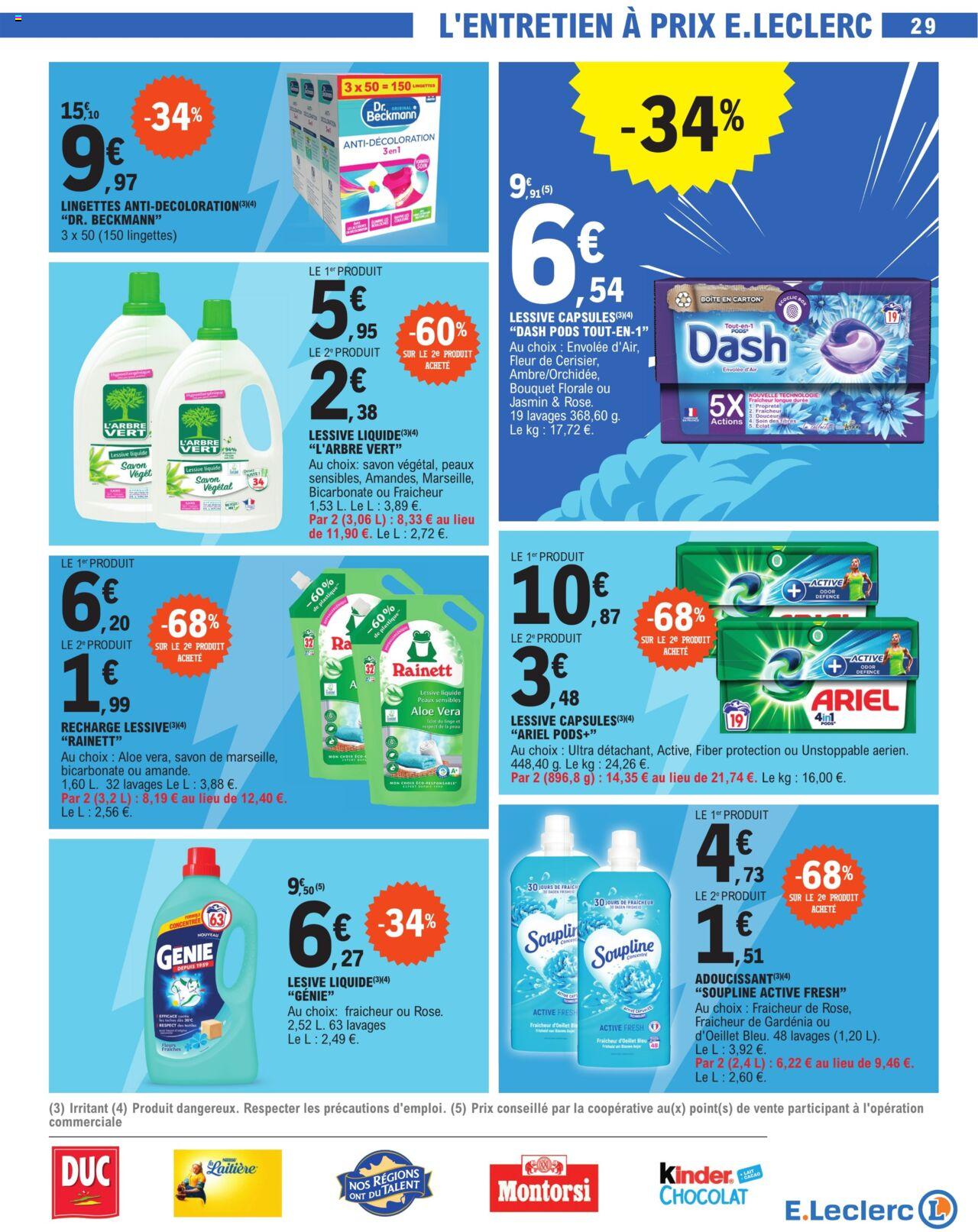Catalogue E.leclerc 9 – 20 Avril 2024 Page 29