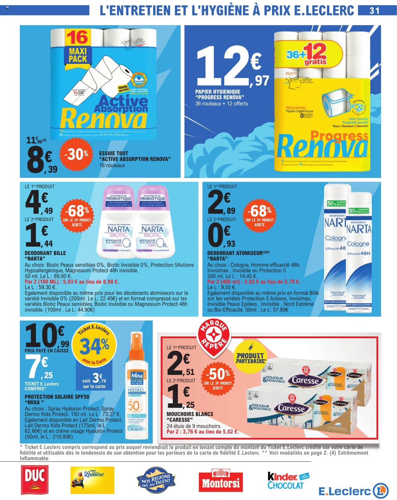Catalogue E.leclerc 9 – 20 Avril 2024 Page 31