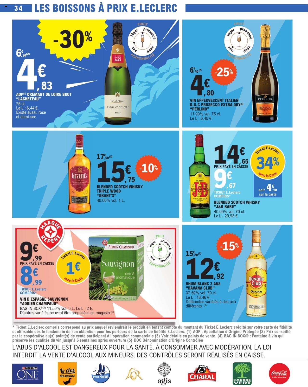 Catalogue E.leclerc 9 – 20 Avril 2024 Page 34
