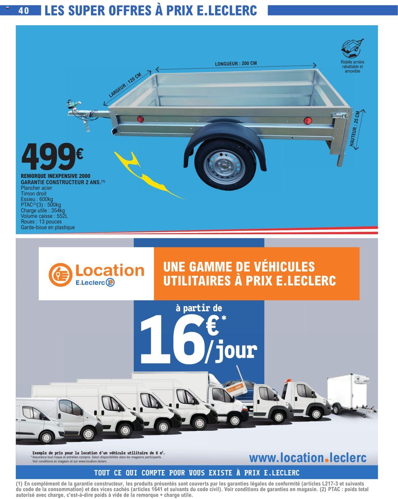 Catalogue E.leclerc 9 – 20 Avril 2024 Page 40