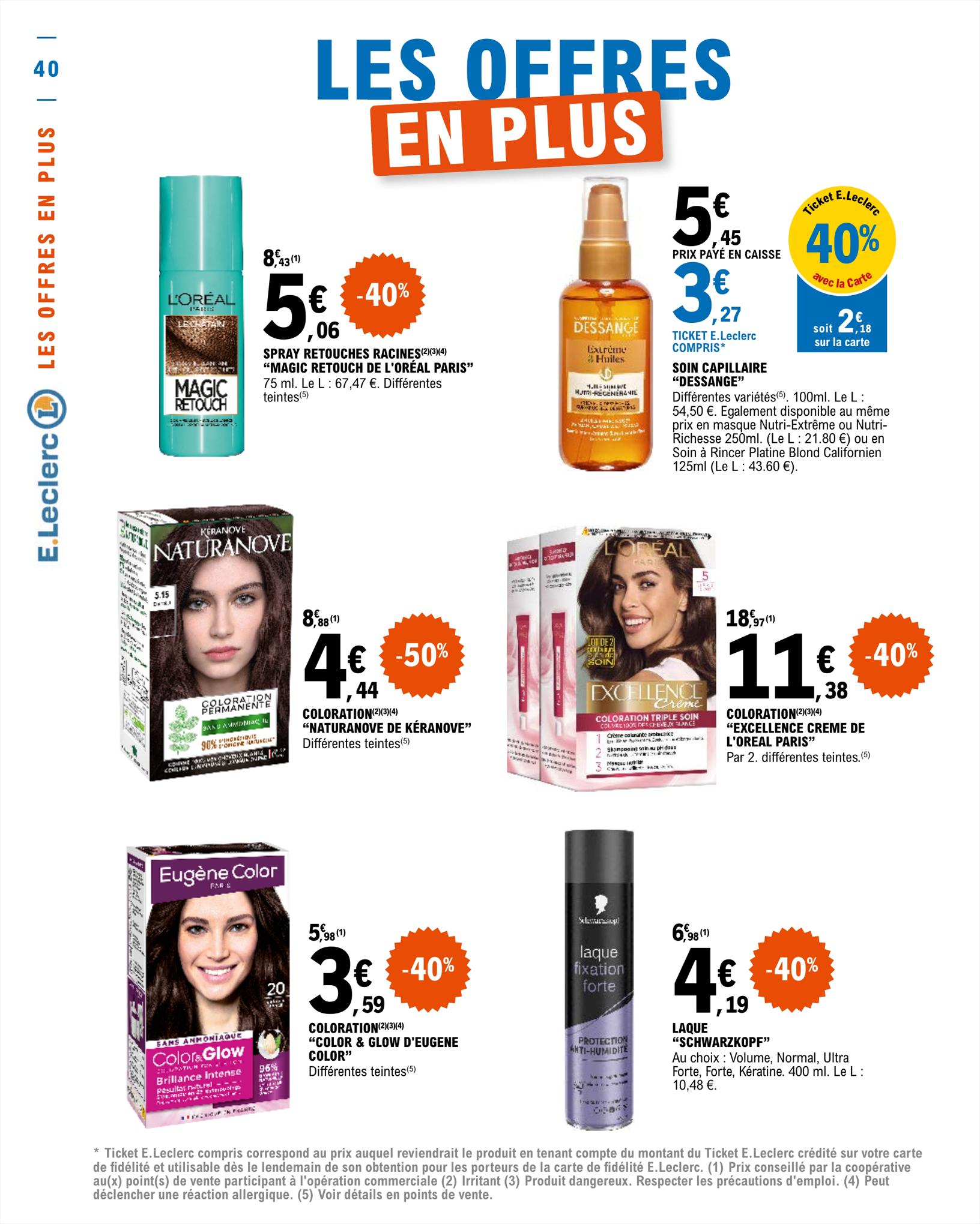 Catalogue E.leclerc 9 – 20 Mai 2023 Page 40