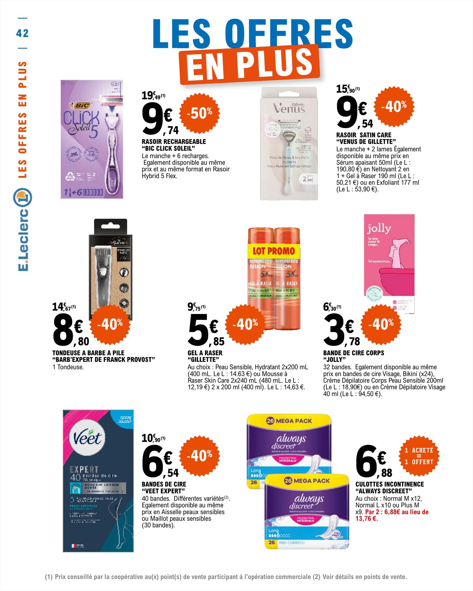 Catalogue E.leclerc 9 – 20 Mai 2023 Page 42