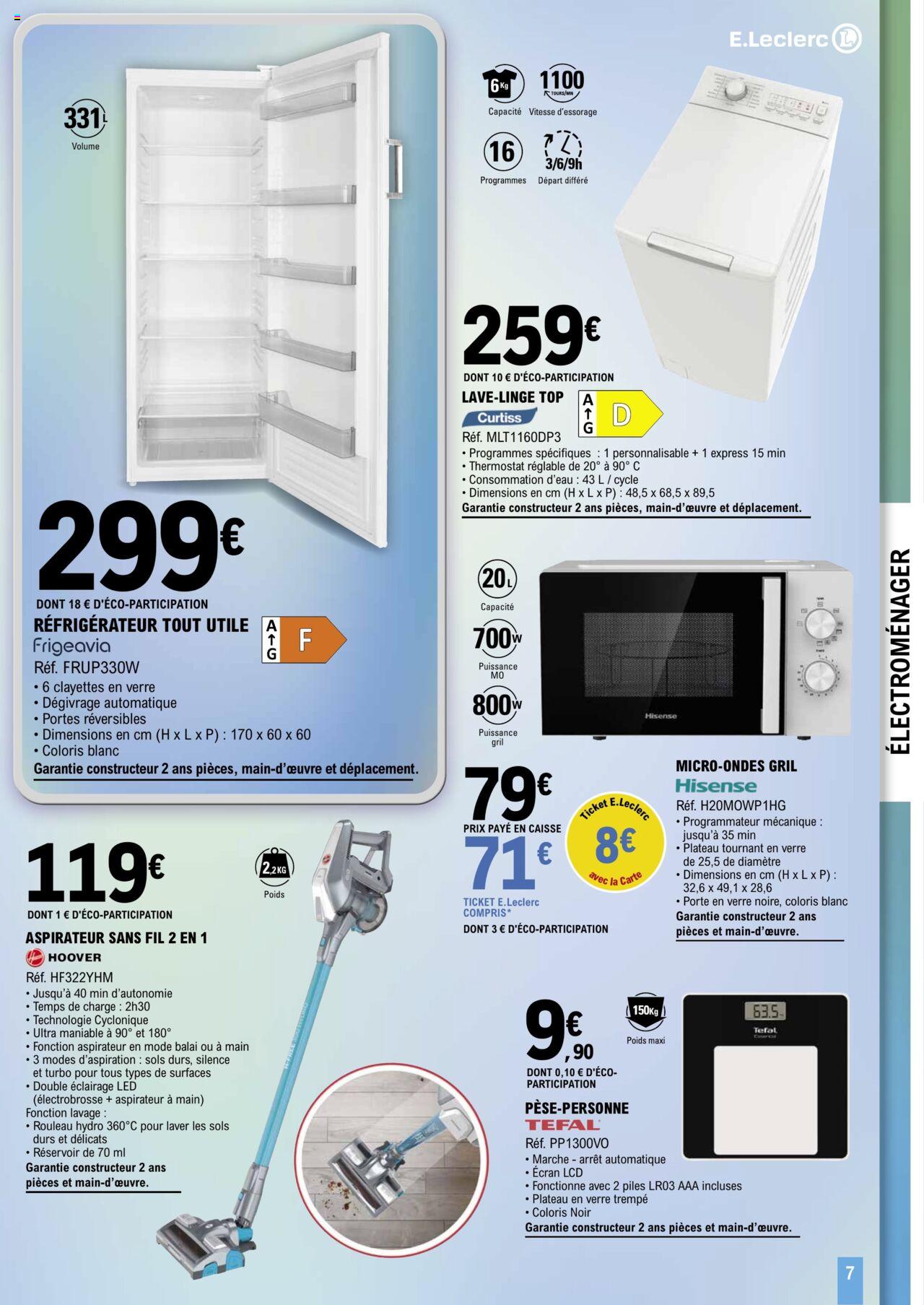 Catalogue E.leclerc Les Bons Plans 3 – 13 Janvier 2024 Page 7