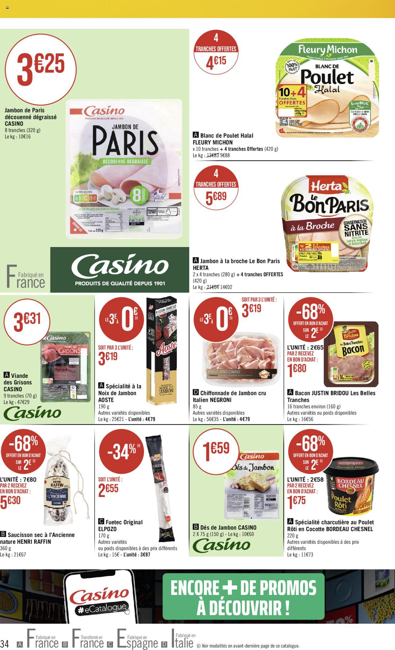 Catalogue Géant Casino 12 – 24 Mars 2024 Page 34