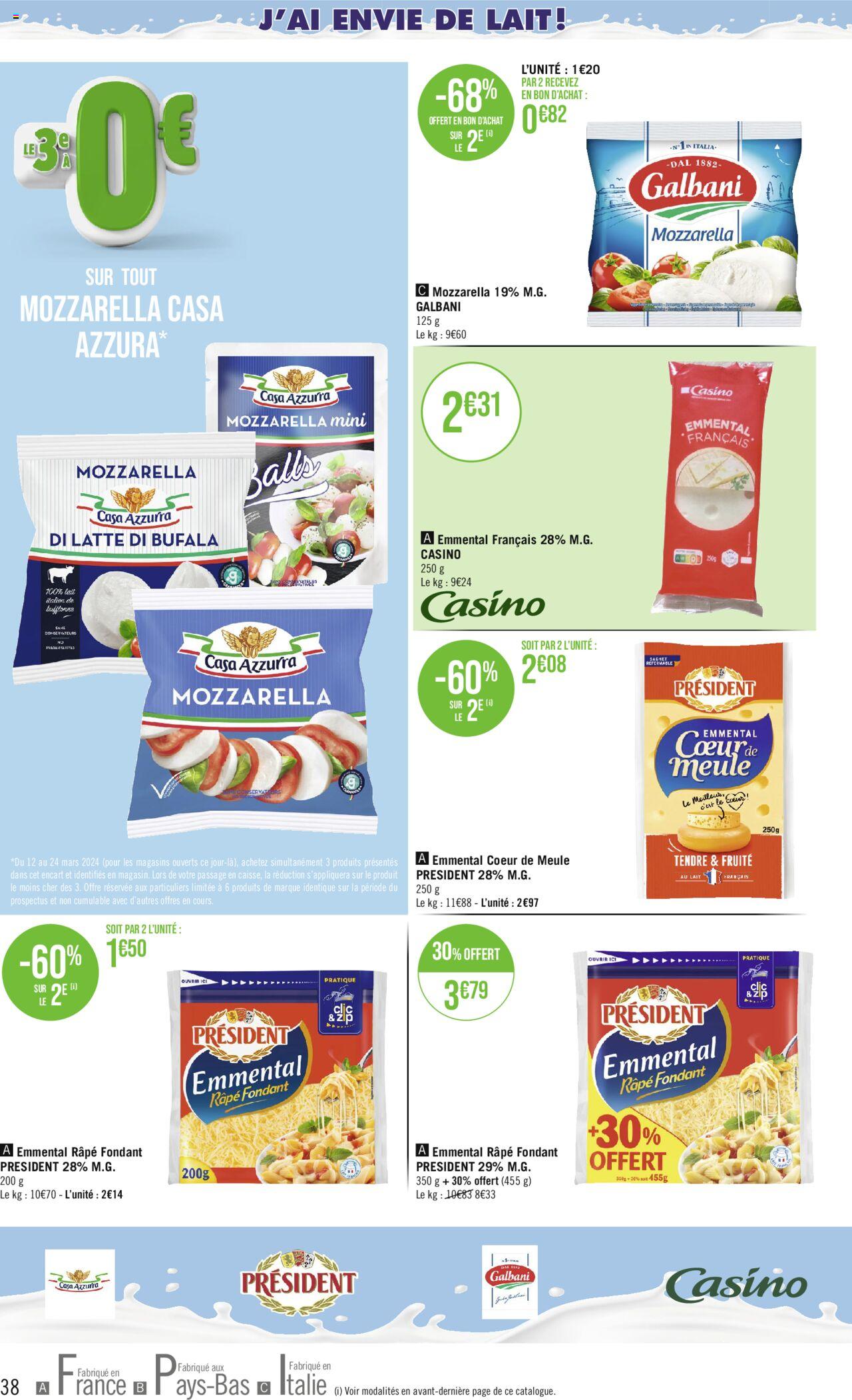 Catalogue Géant Casino 12 – 24 Mars 2024 Page 38