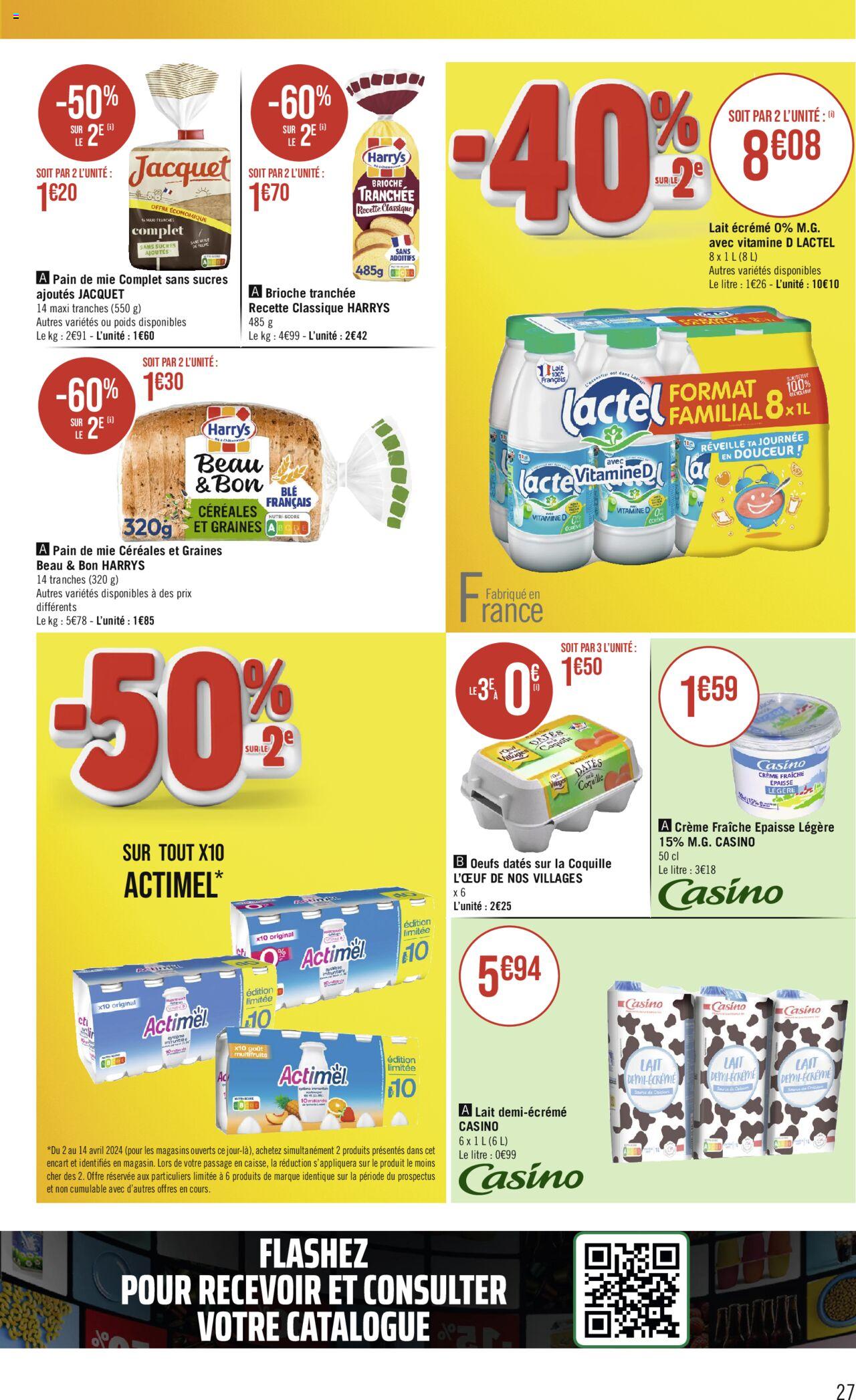 Catalogue Géant Casino 2 – 14 Avril 2024 Page 27