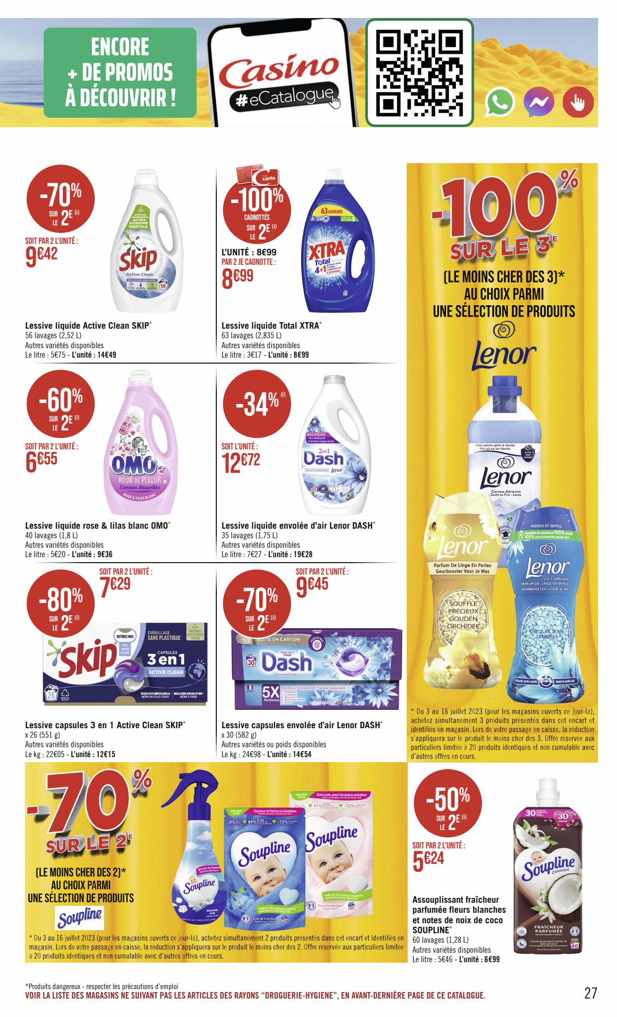 Catalogue Géant Casino 2 – 16 Juillet 2023 Page 27