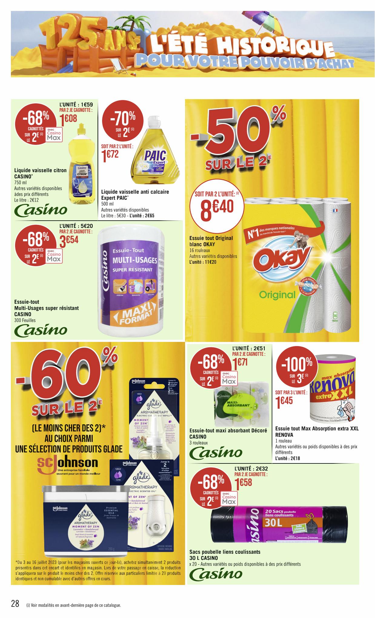 Catalogue Géant Casino 2 – 16 Juillet 2023 Page 28