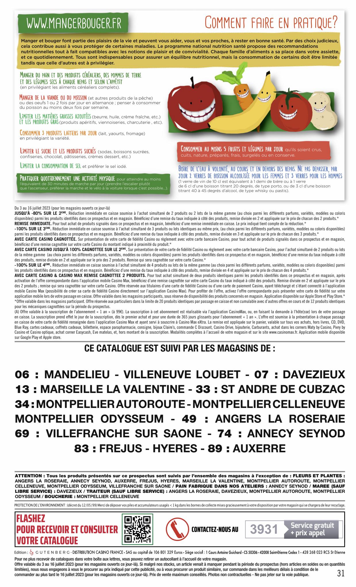 Catalogue Géant Casino 2 – 16 Juillet 2023 Page 31