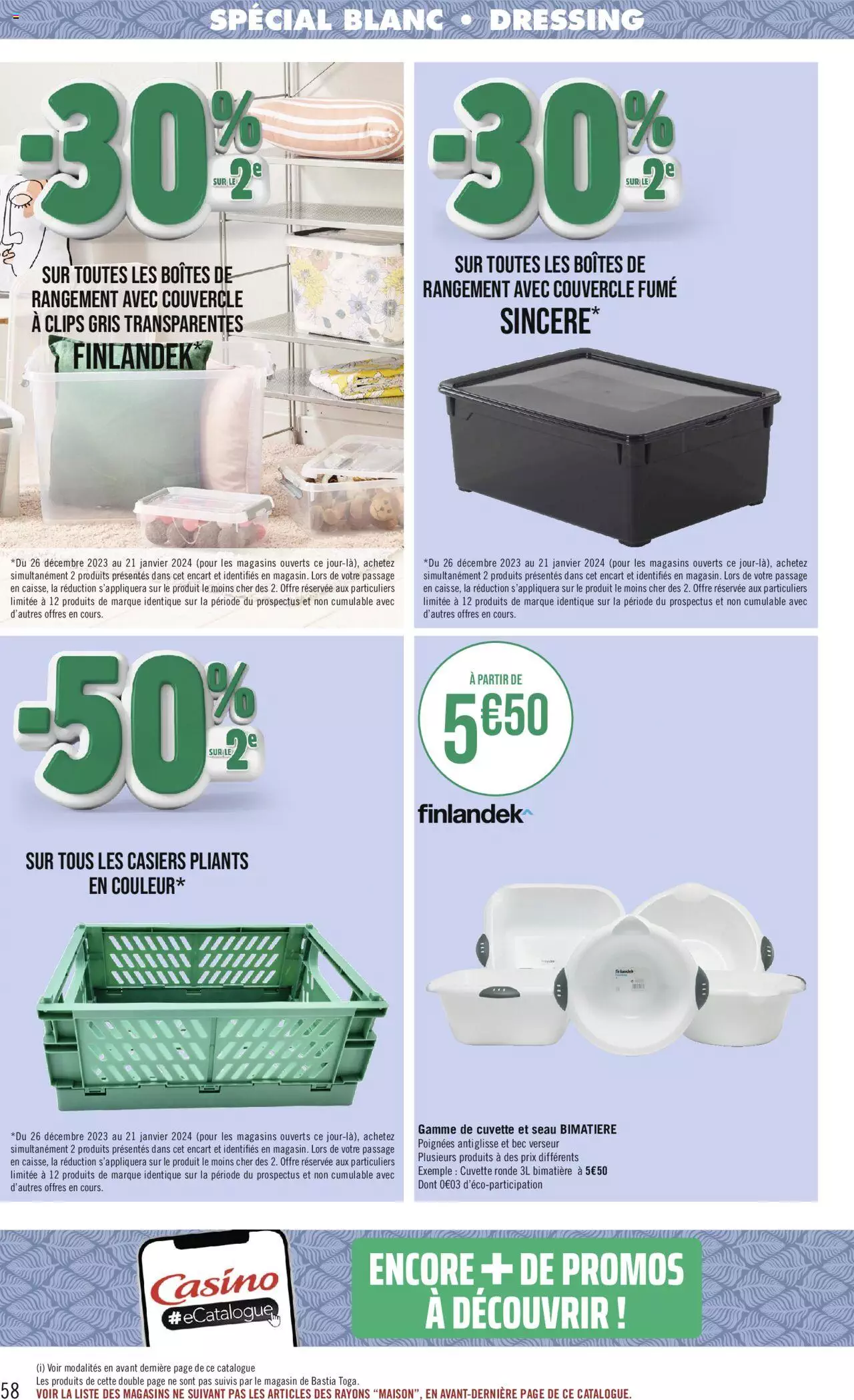 Catalogue Géant Casino 26 Dec – 7 Jan 2024 Page 58