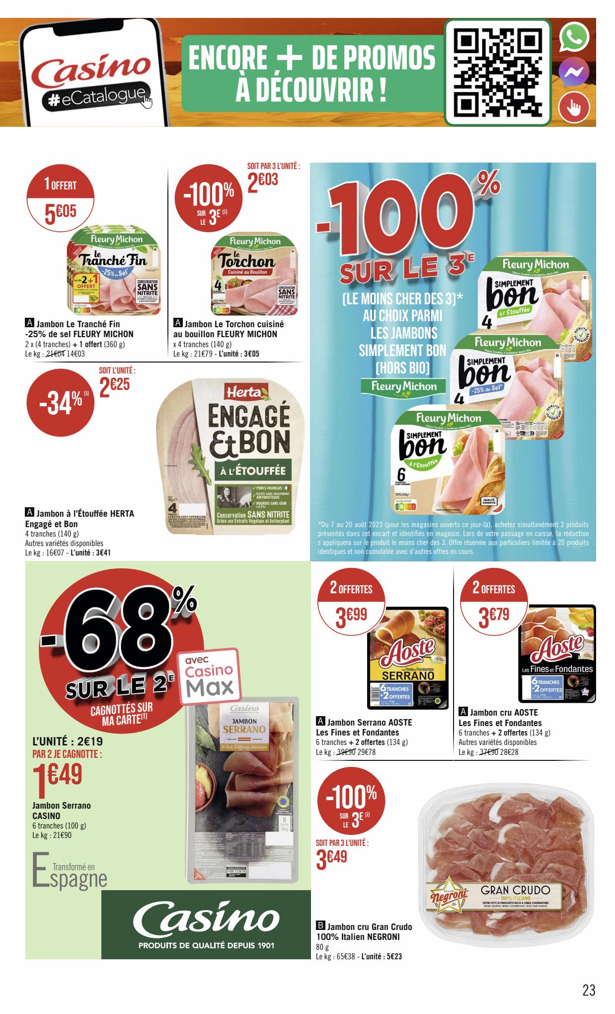 Catalogue Géant Casino 6 – 20 Août 2023 Page 23