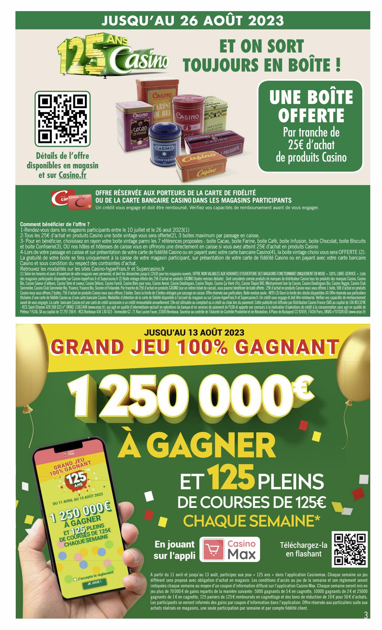Catalogue Géant Casino 6 – 20 Août 2023 Page 3