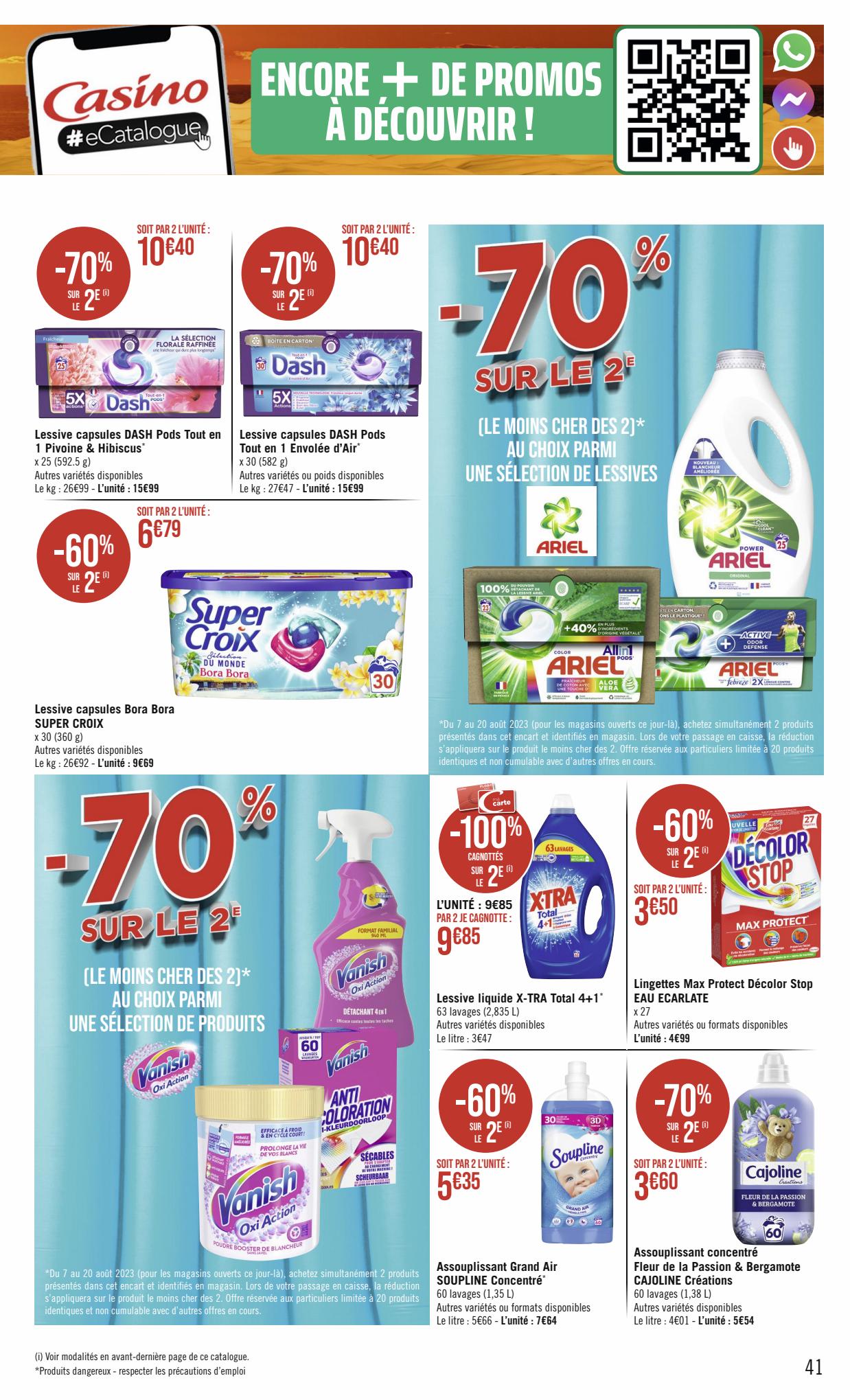 Catalogue Géant Casino 6 – 20 Août 2023 Page 41