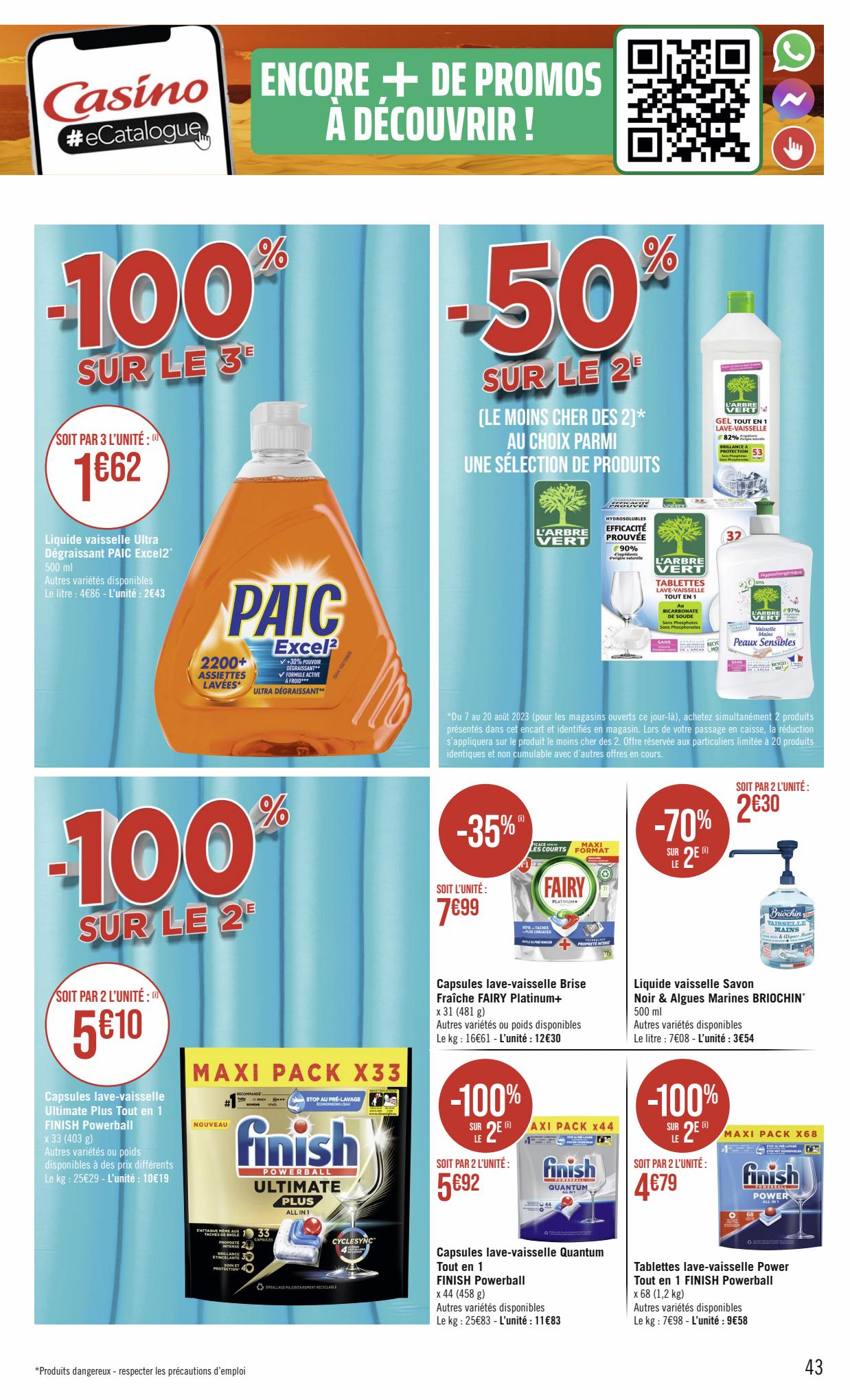 Catalogue Géant Casino 6 – 20 Août 2023 Page 43