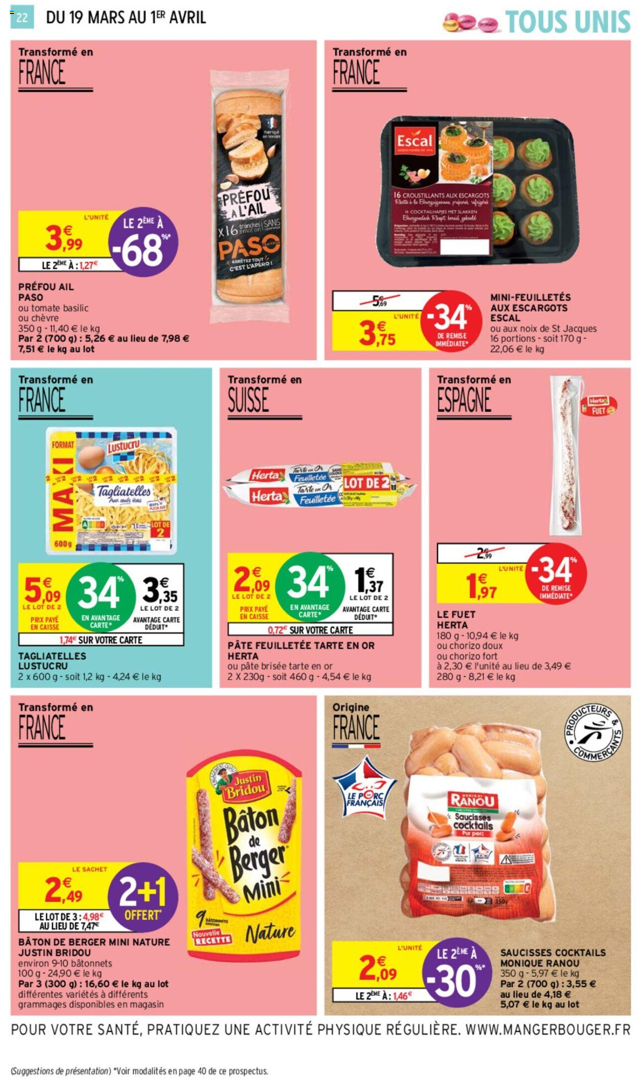 Catalogue Intermarché 19 Mar – 1 Avr 2024 Page 22