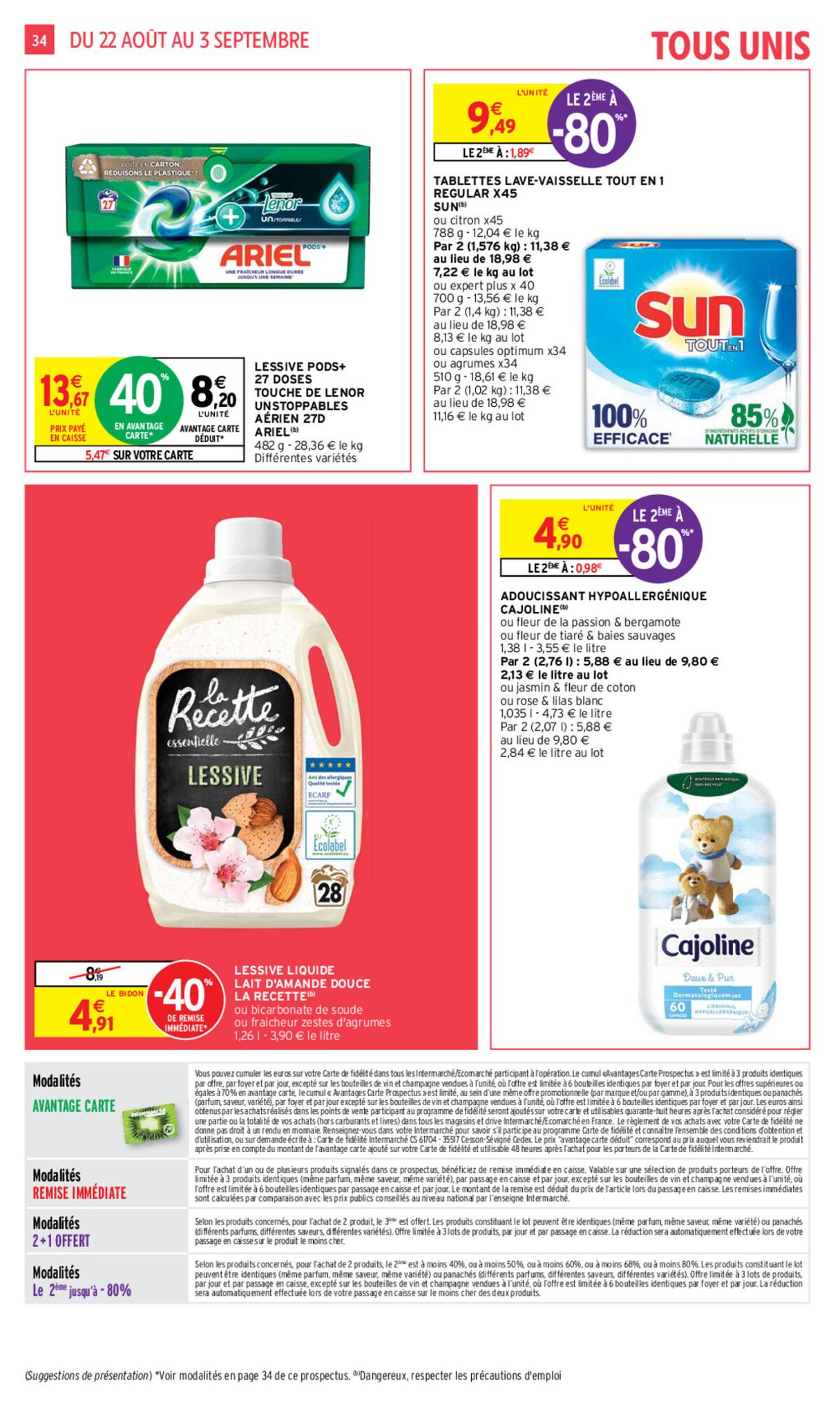 Catalogue Intermarché 22 Août – 3 Septembre 2023 Page 34