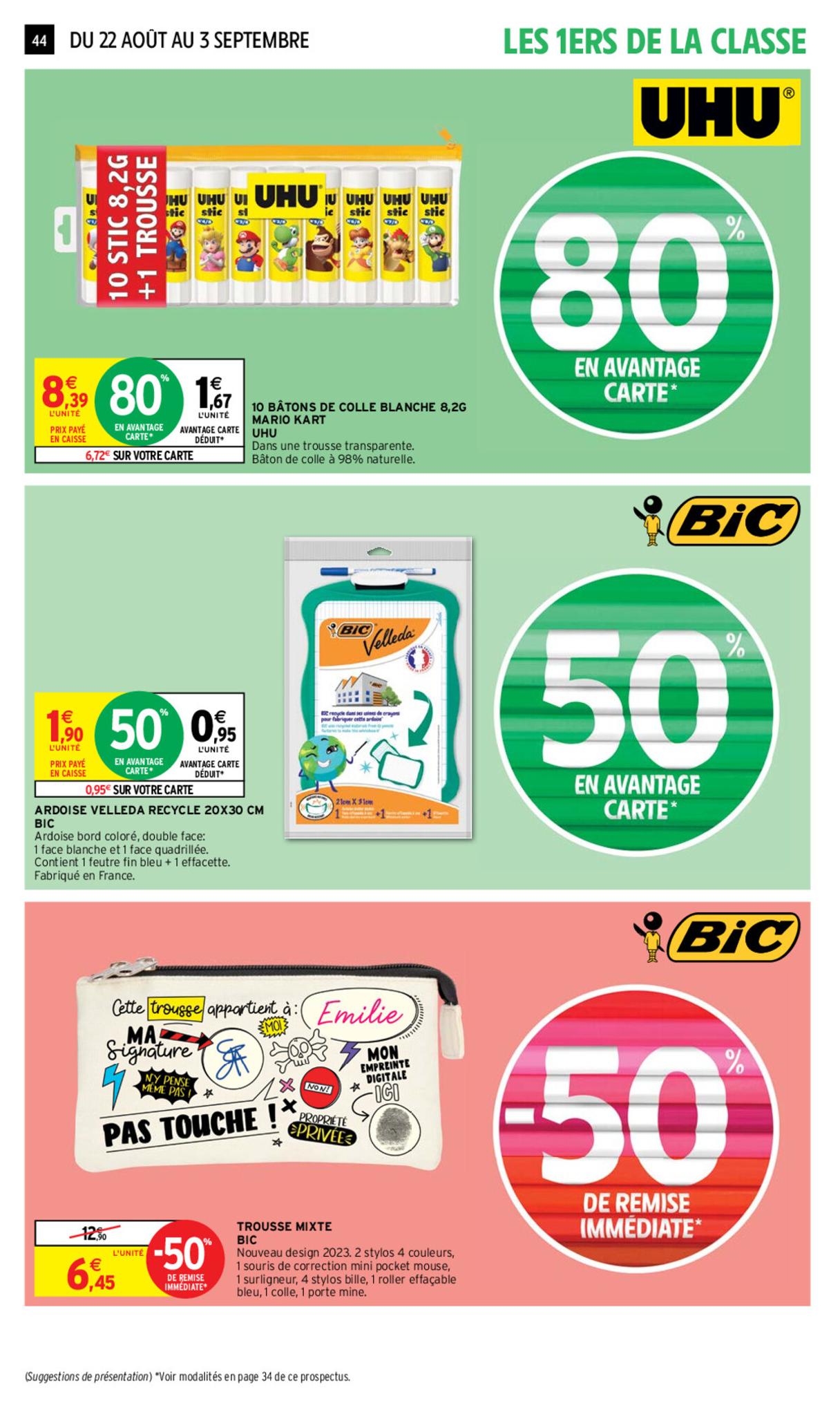 Catalogue Intermarché 22 Août – 3 Septembre 2023 Page 44