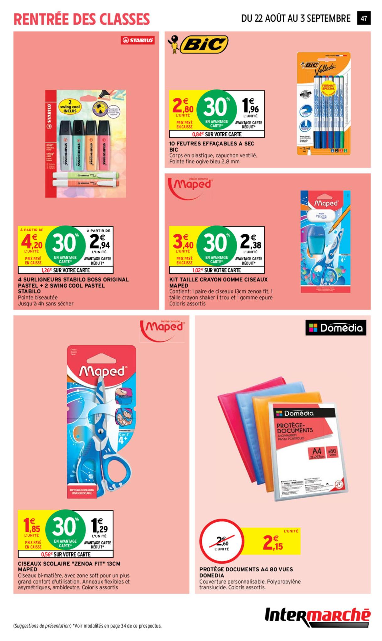 Catalogue Intermarché 22 Août – 3 Septembre 2023 Page 47