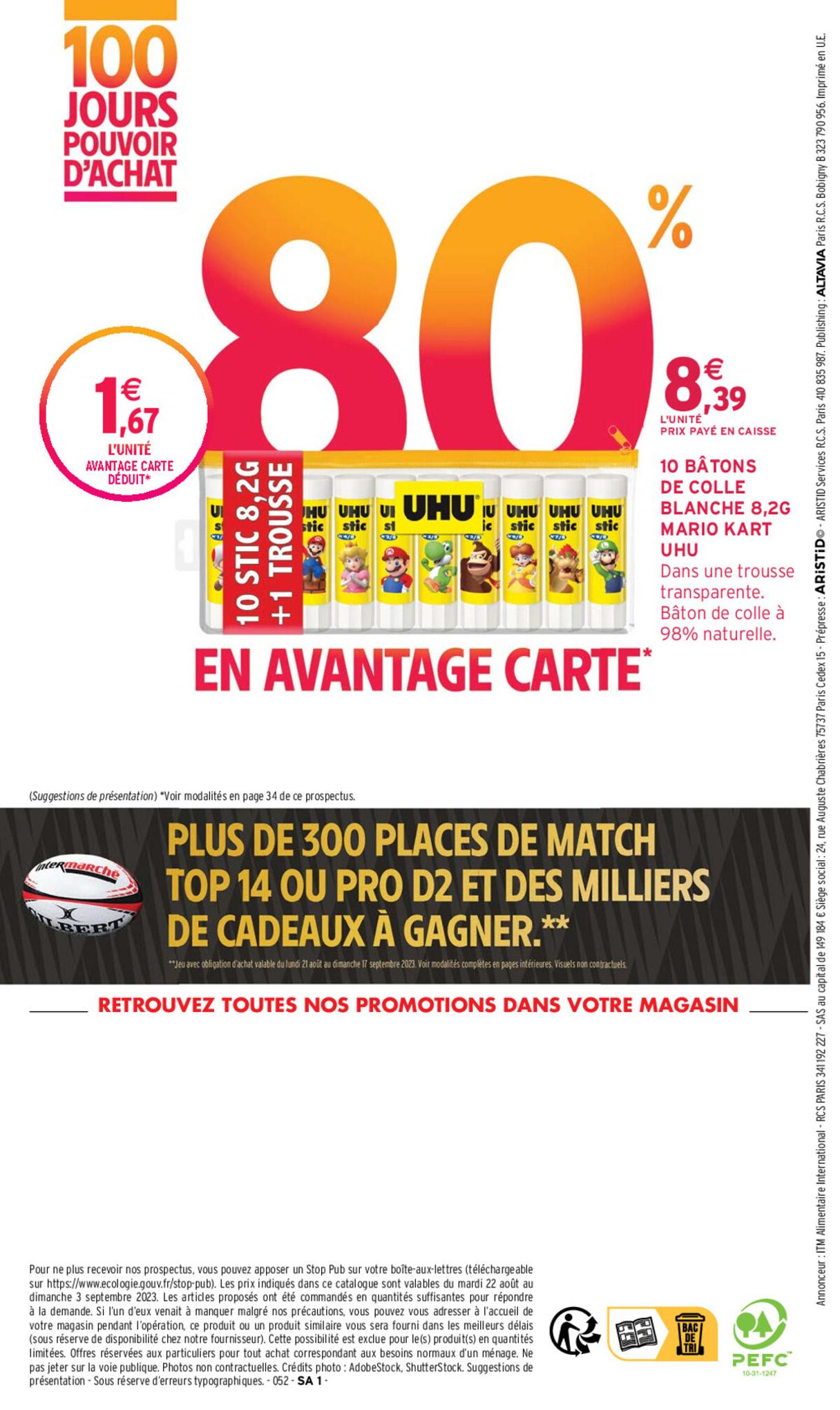 Catalogue Intermarché 22 Août – 3 Septembre 2023 Page 52