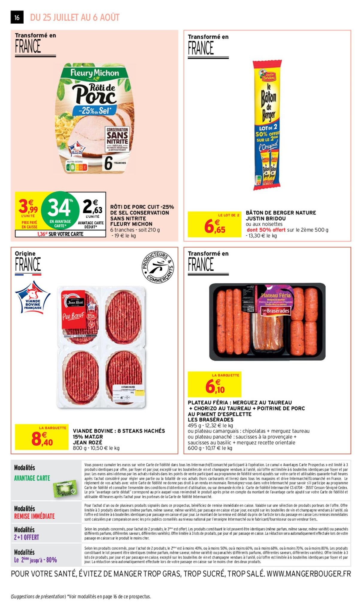 Catalogue Intermarché 25 Juillet – 6 Août 2023 Page 16