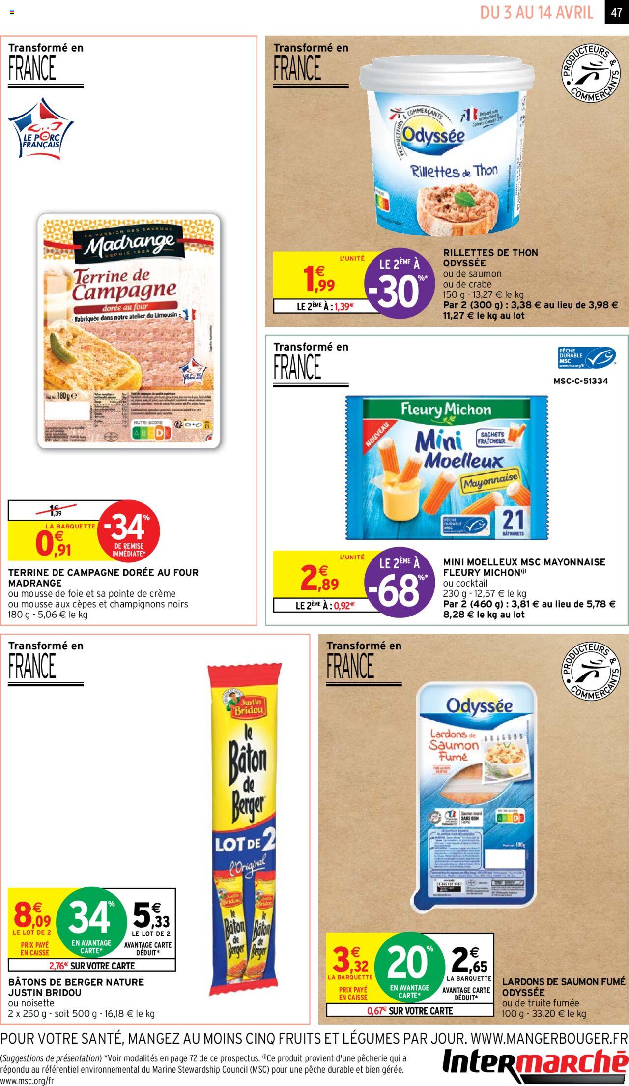 Catalogue Intermarché 3 – 14 Avril 2024 Page 47