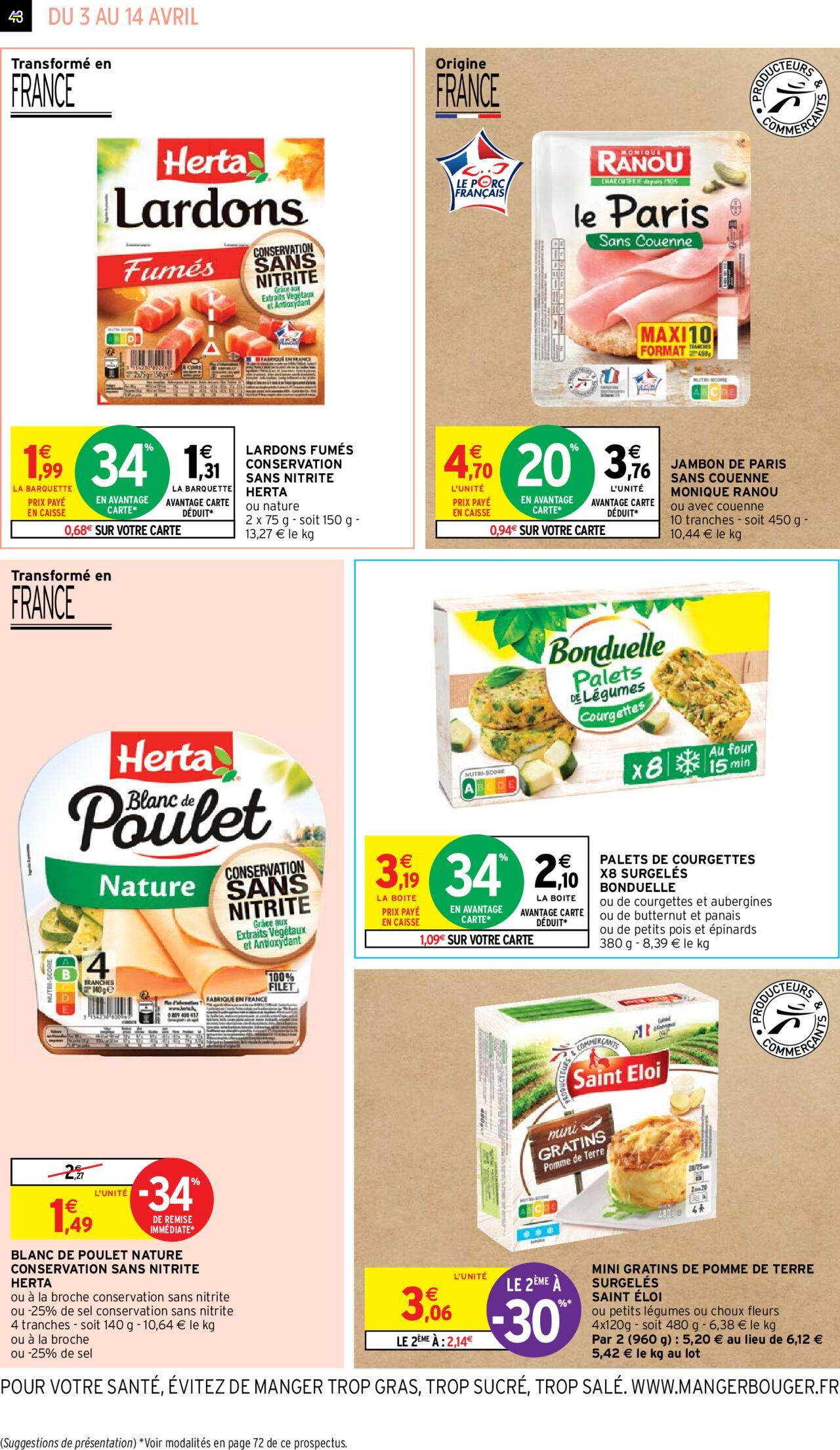 Catalogue Intermarché 3 – 14 Avril 2024 Page 48