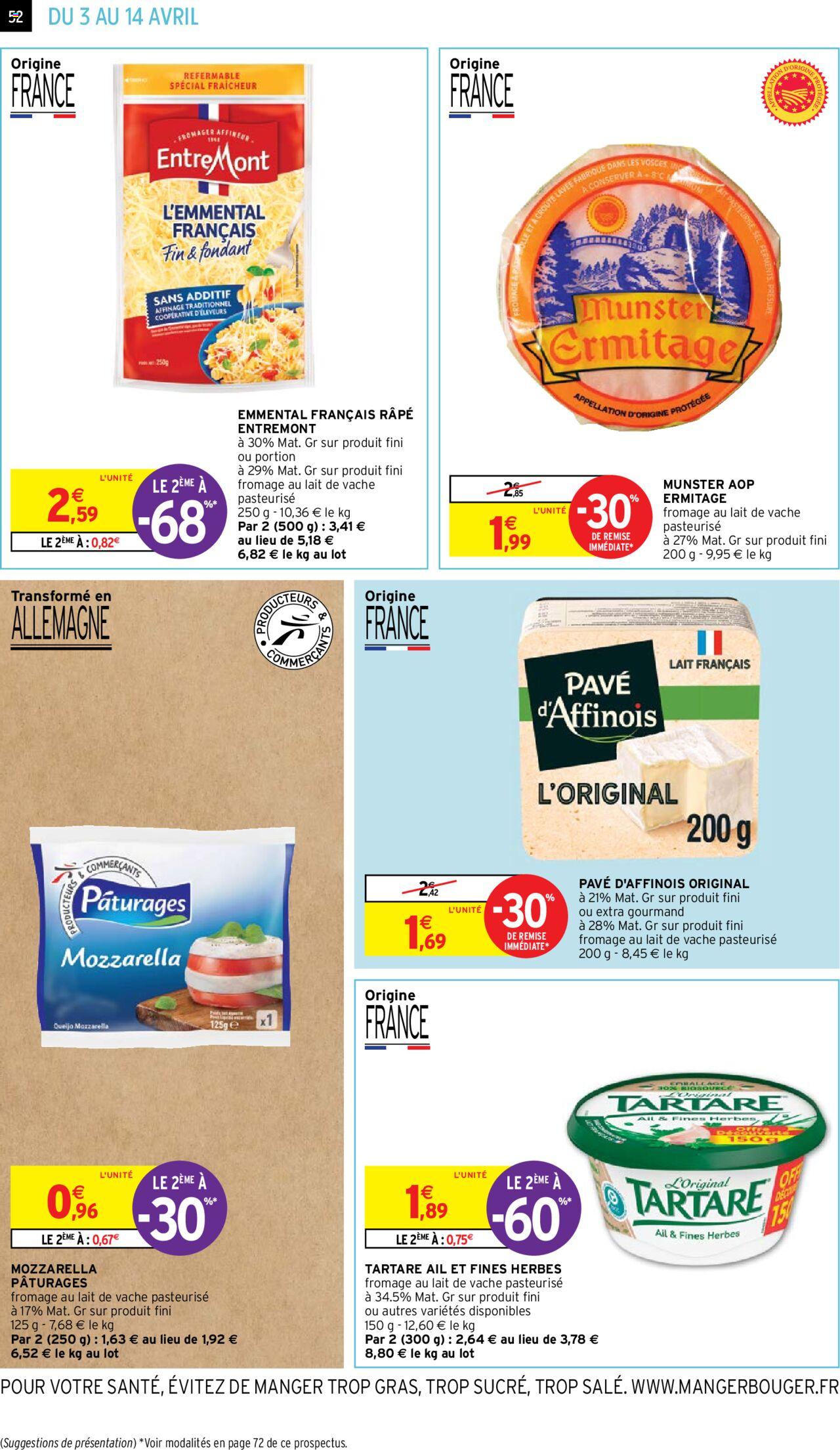 Catalogue Intermarché 3 – 14 Avril 2024 Page 52