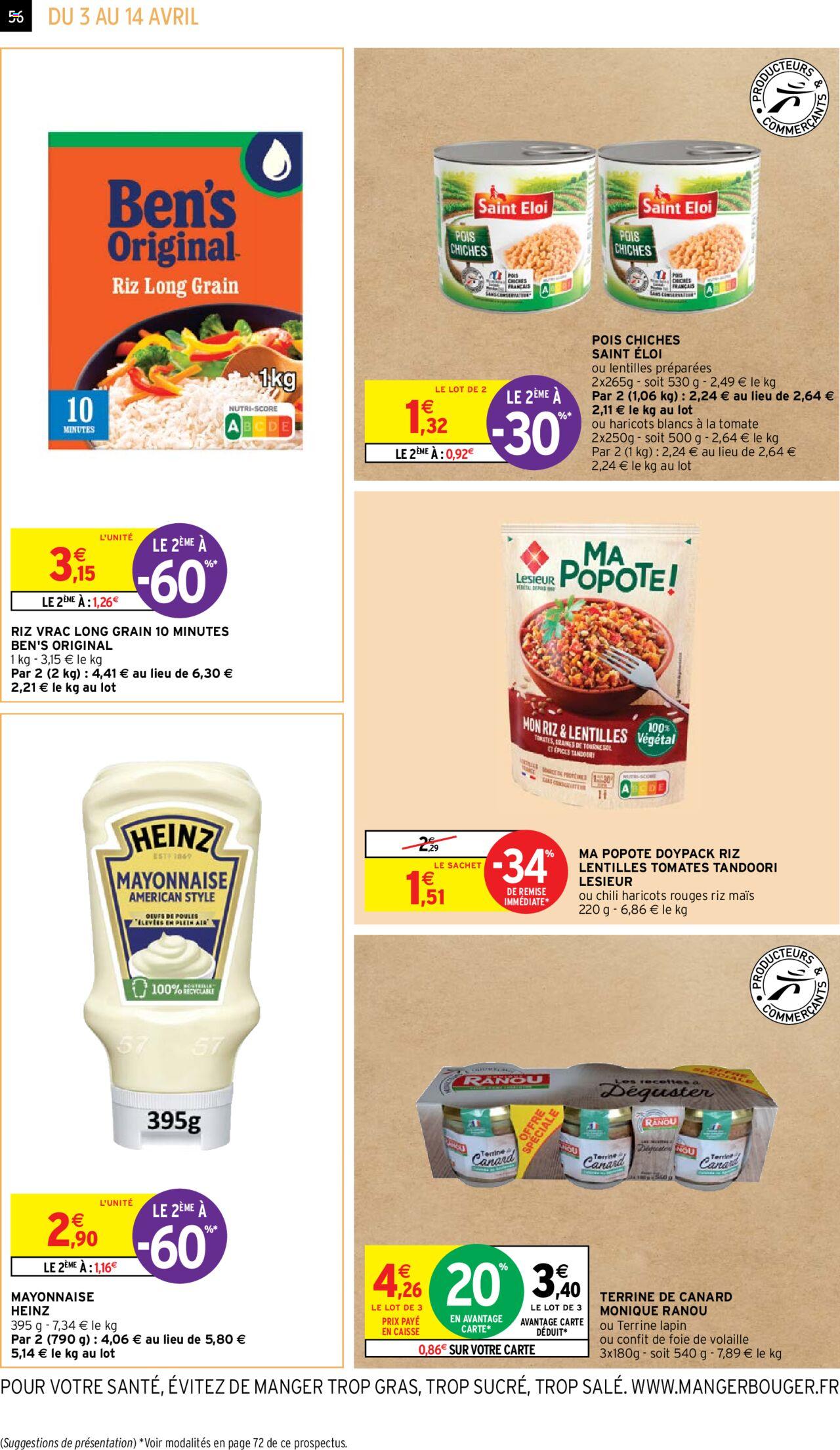 Catalogue Intermarché 3 – 14 Avril 2024 Page 56
