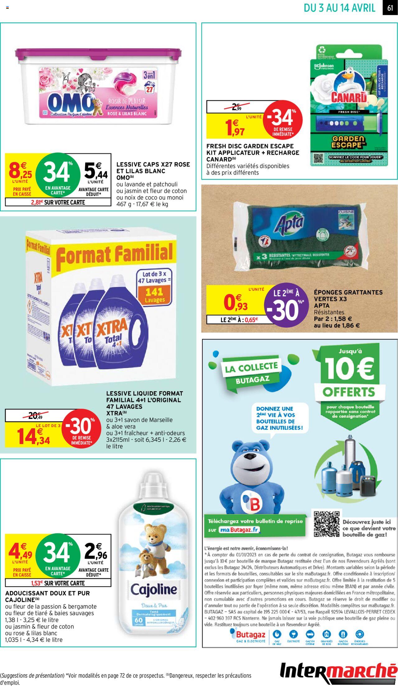 Catalogue Intermarché 3 – 14 Avril 2024 Page 61