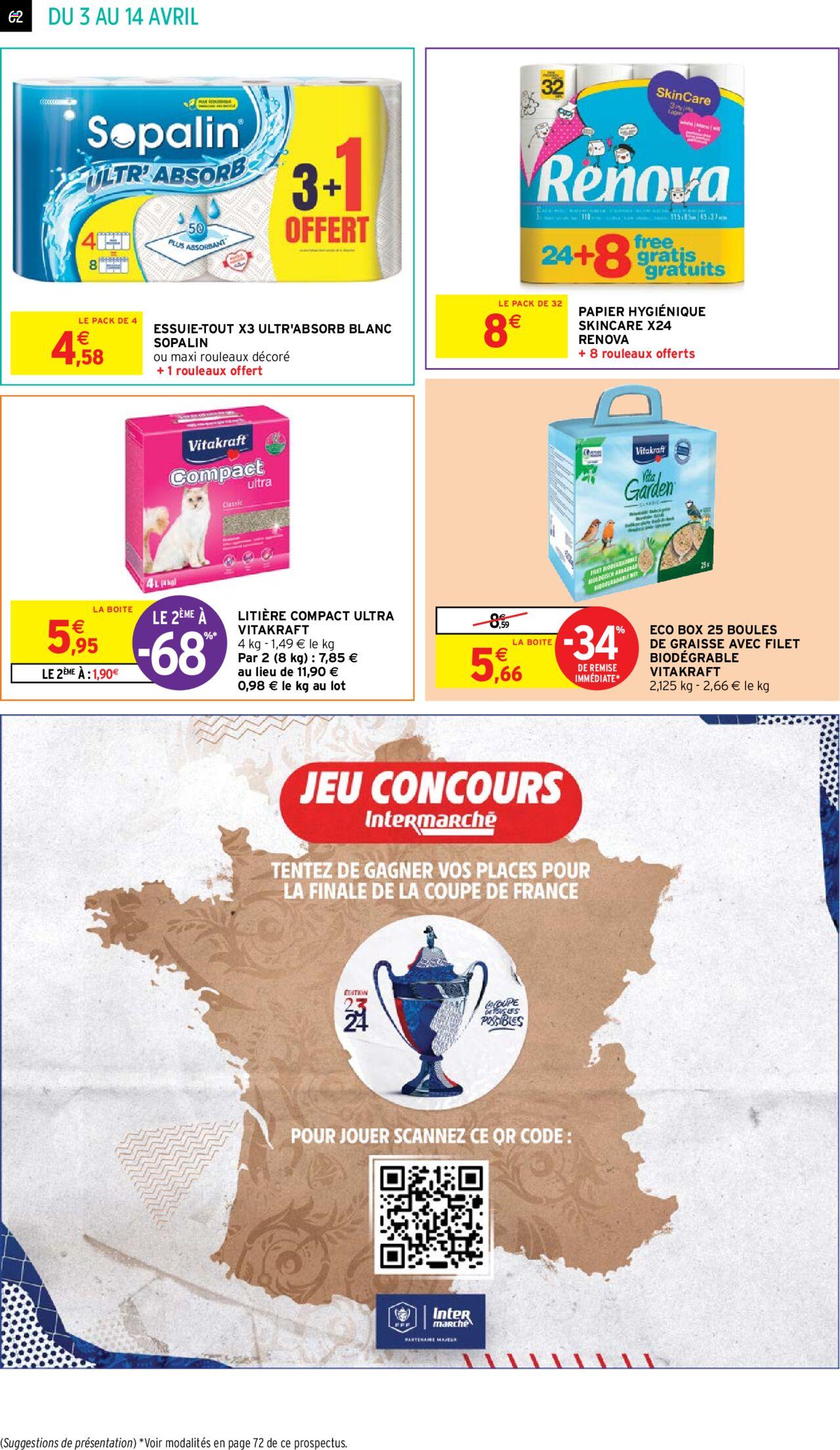 Catalogue Intermarché 3 – 14 Avril 2024 Page 62