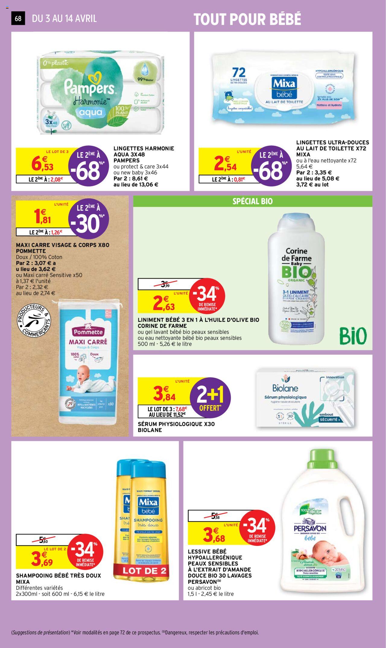 Catalogue Intermarché 3 – 14 Avril 2024 Page 68