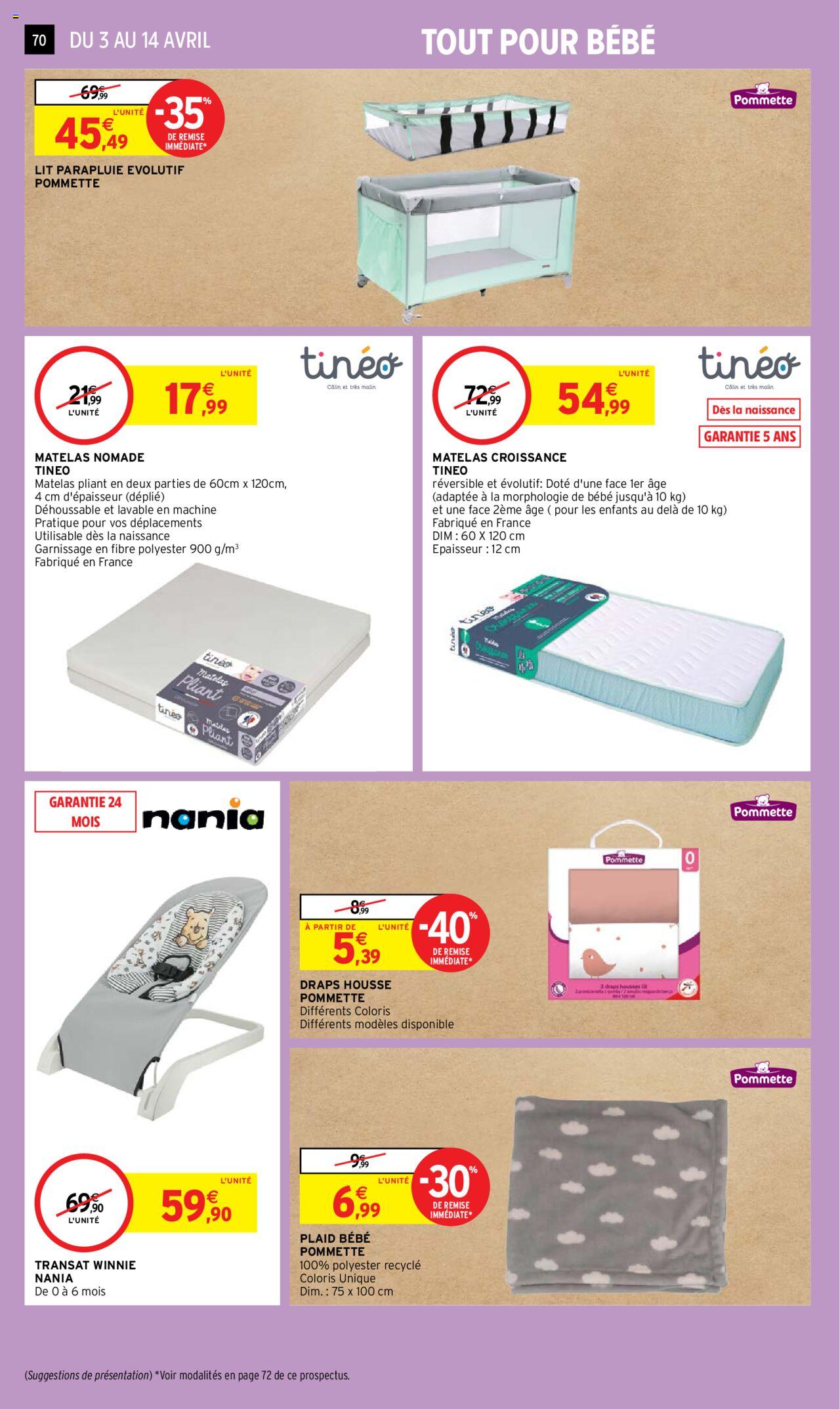 Catalogue Intermarché 3 – 14 Avril 2024 Page 70