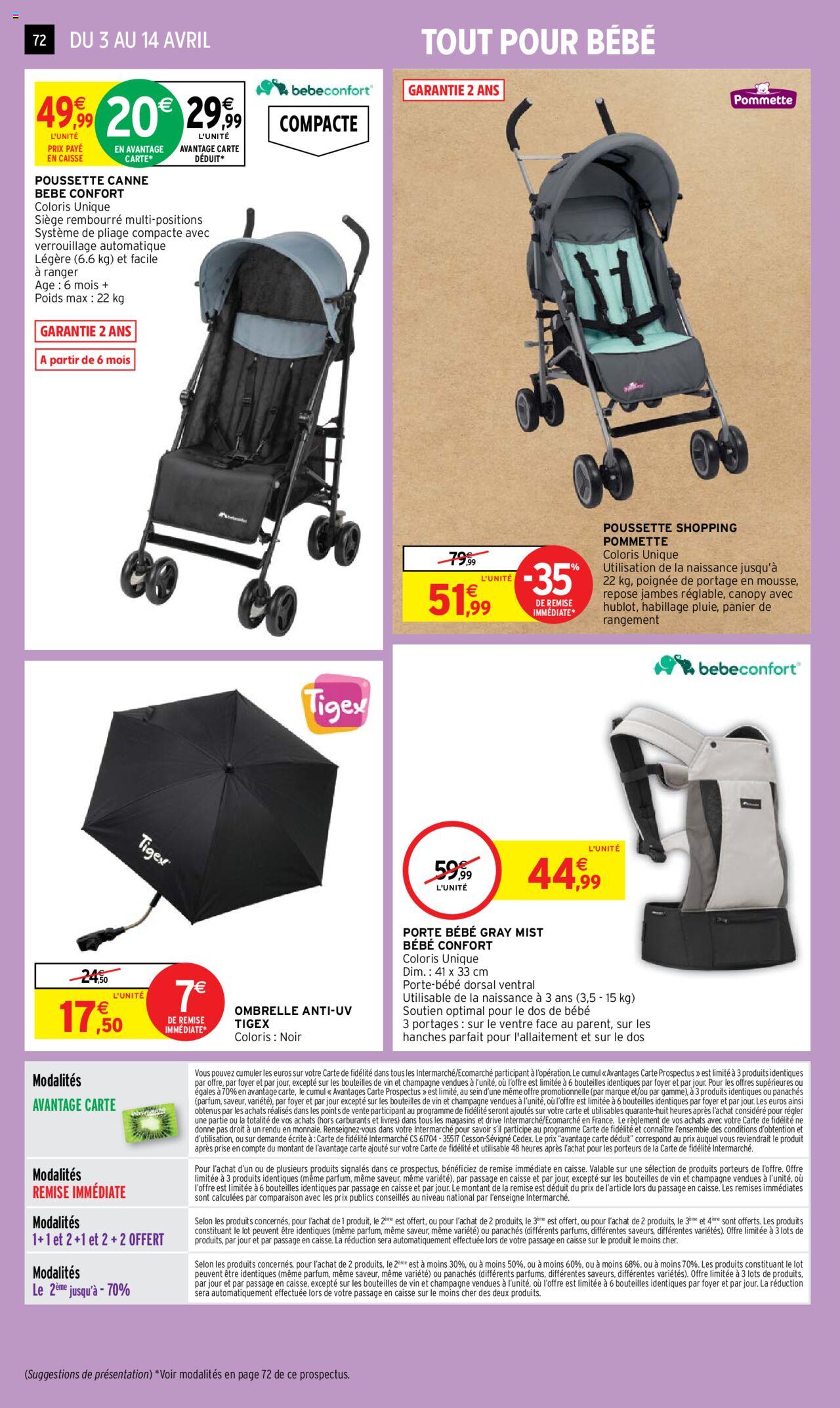 Catalogue Intermarché 3 – 14 Avril 2024 Page 72