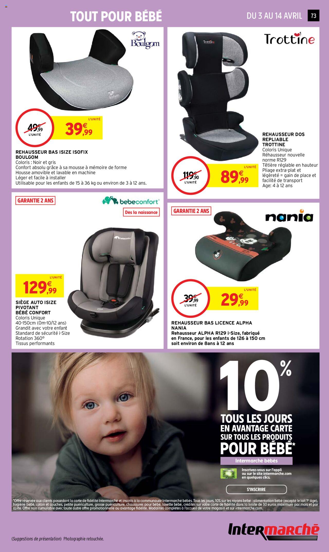 Catalogue Intermarché 3 – 14 Avril 2024 Page 73