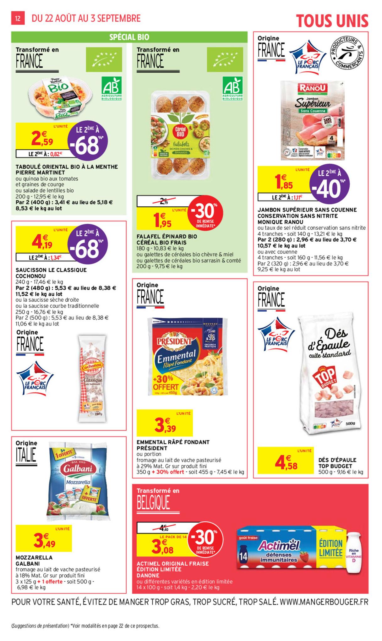Catalogue Intermarché 8 Août – 3 Septembre 2023 Page 12